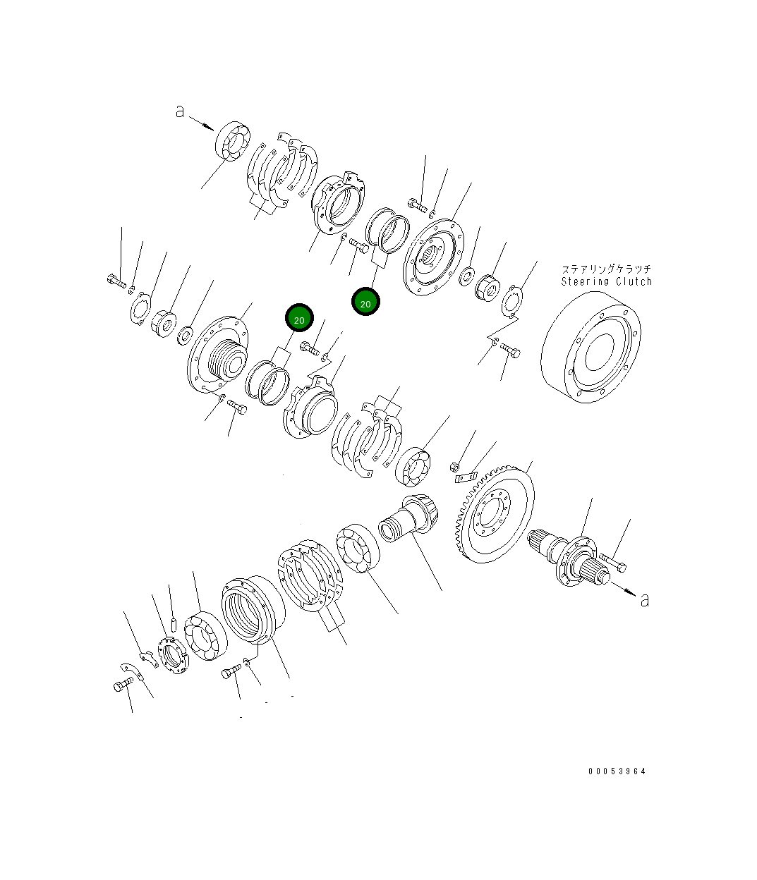 Кольцо 145-21-42240  Komatsu