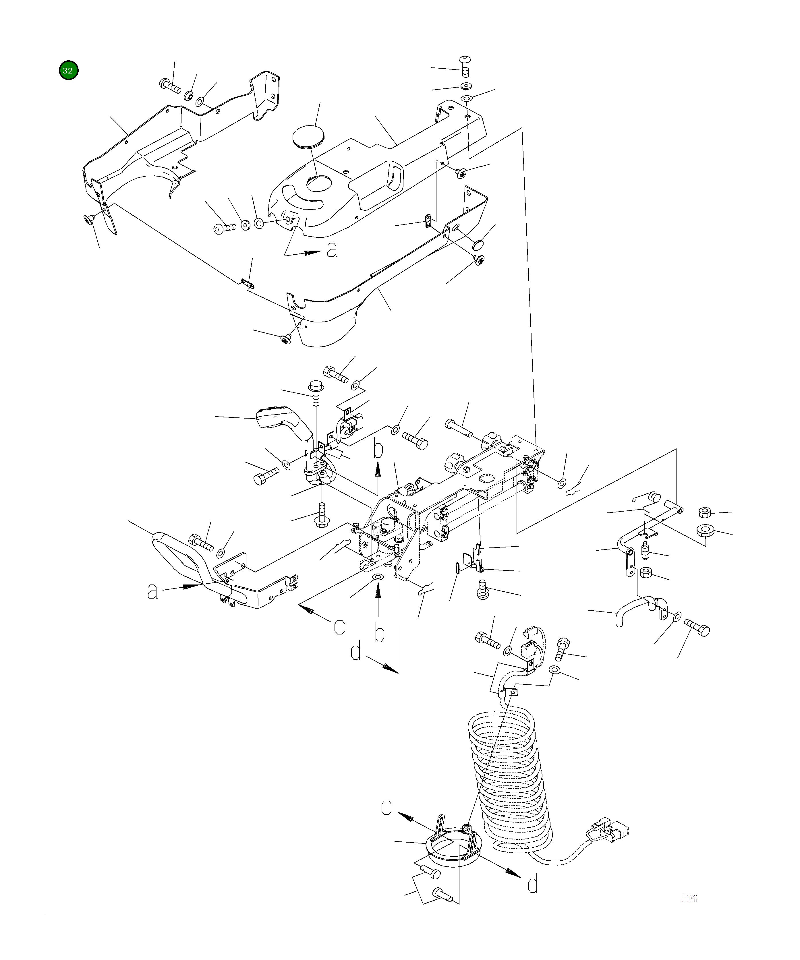 Крышка 425-40-52731 Komatsu