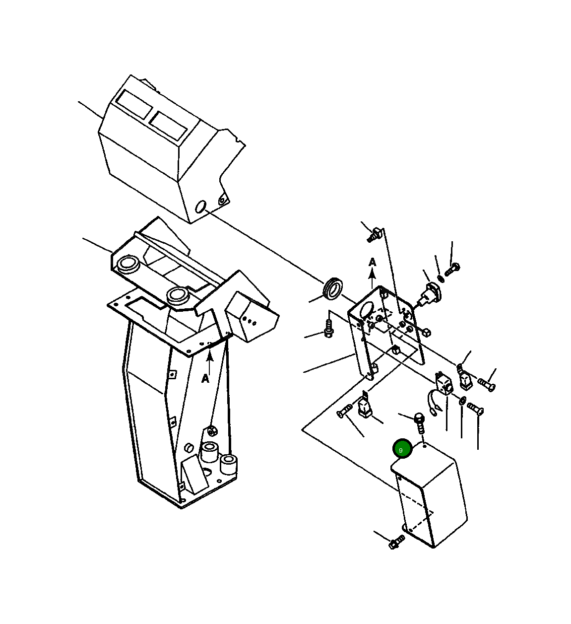 Крышка 421-U98-1220 Komatsu