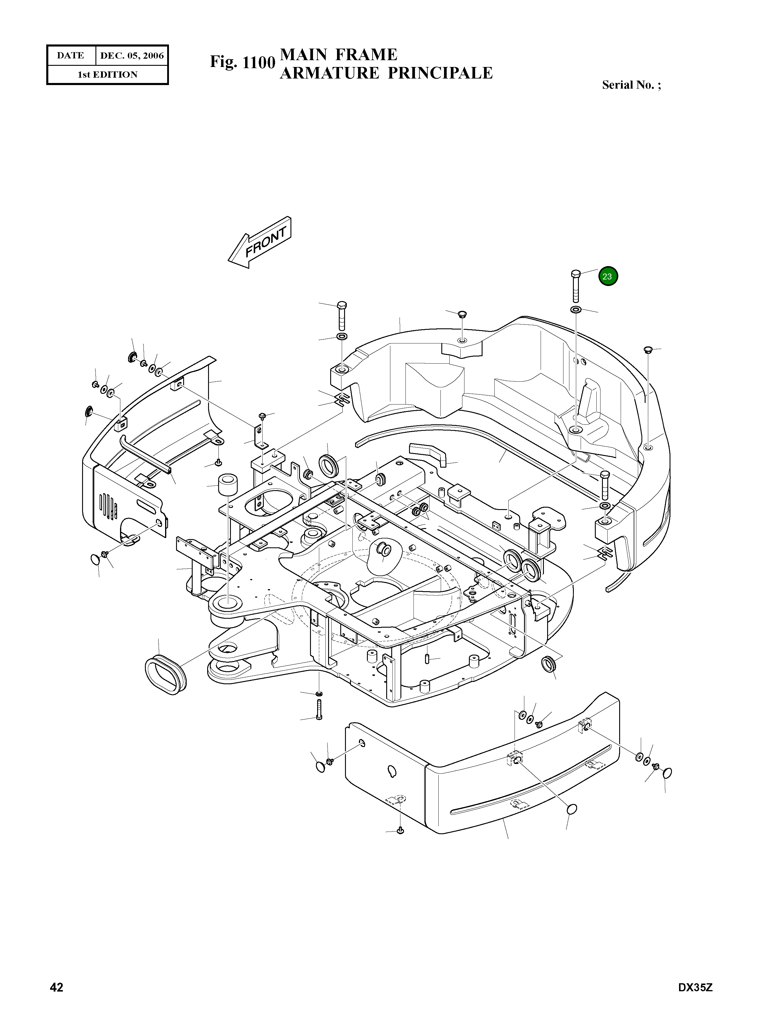 Болт S0571266 Komatsu
