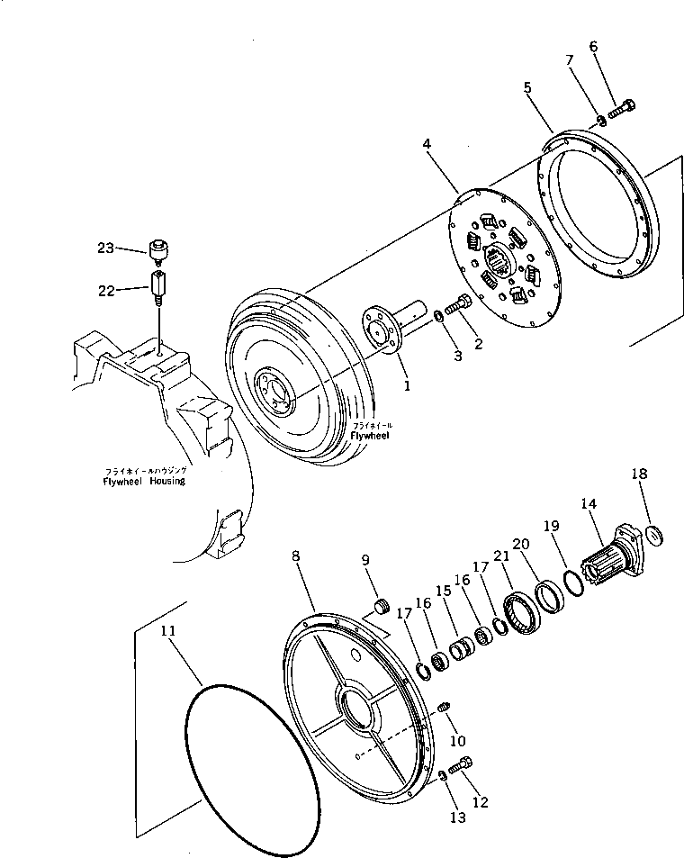 Болт 01050-51445  Komatsu