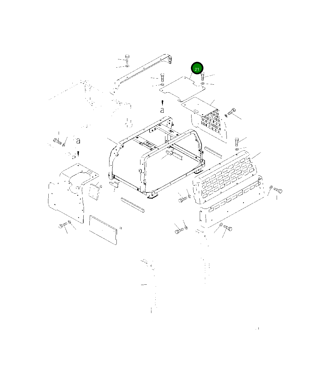 Крышка 208-54-21291 Komatsu