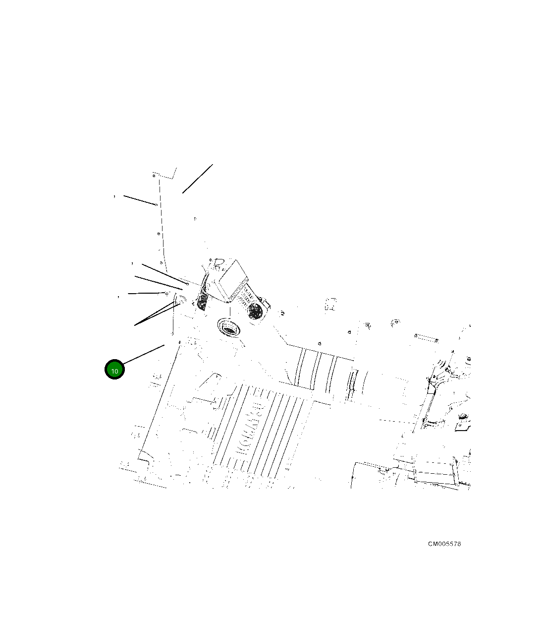 Крышка 207-53-34260  Komatsu
