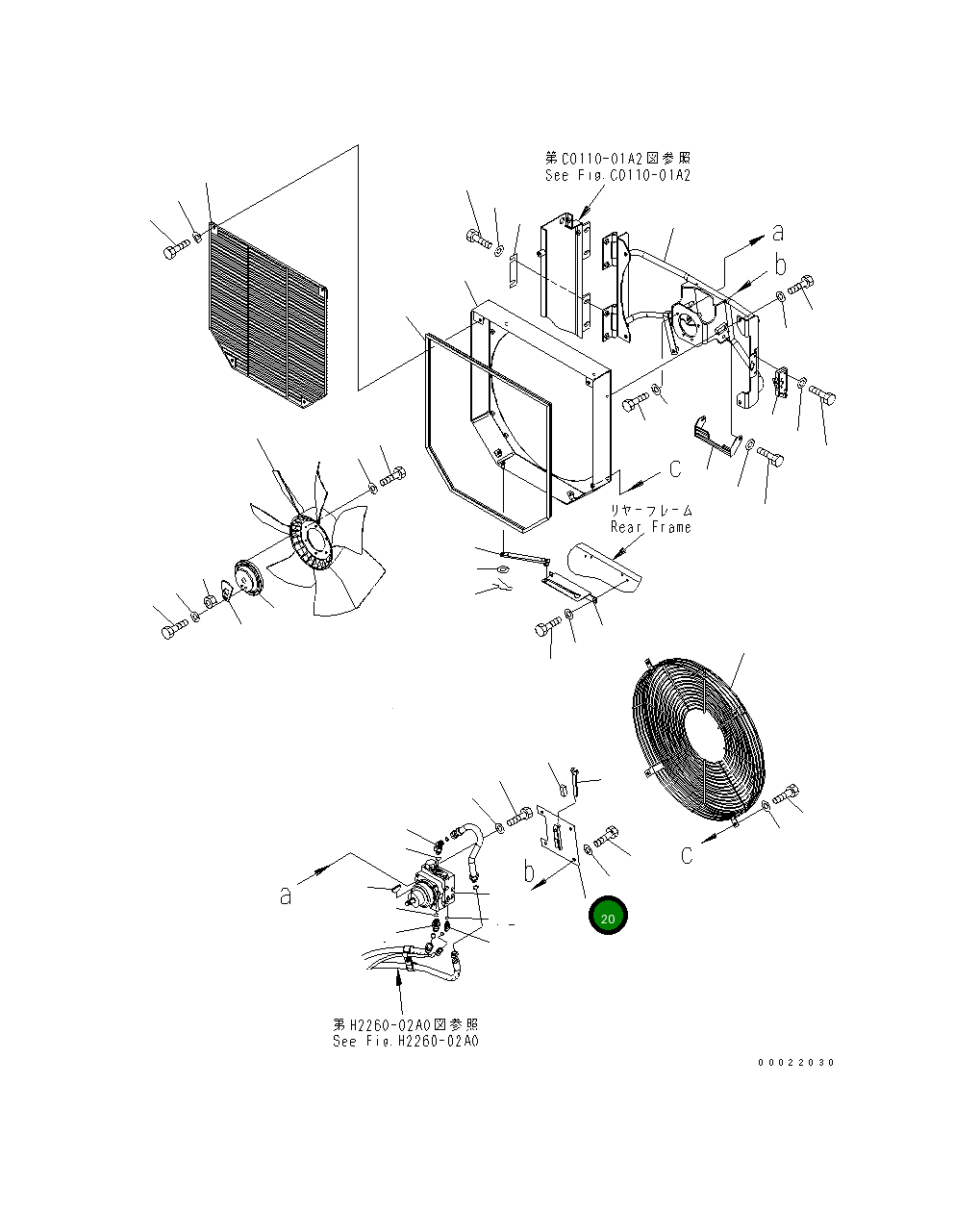 Крышка 416-03-31622 Komatsu