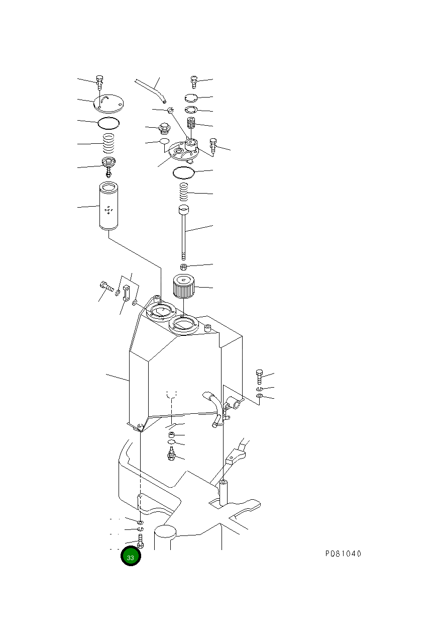 Болт YM26116-140452 Komatsu