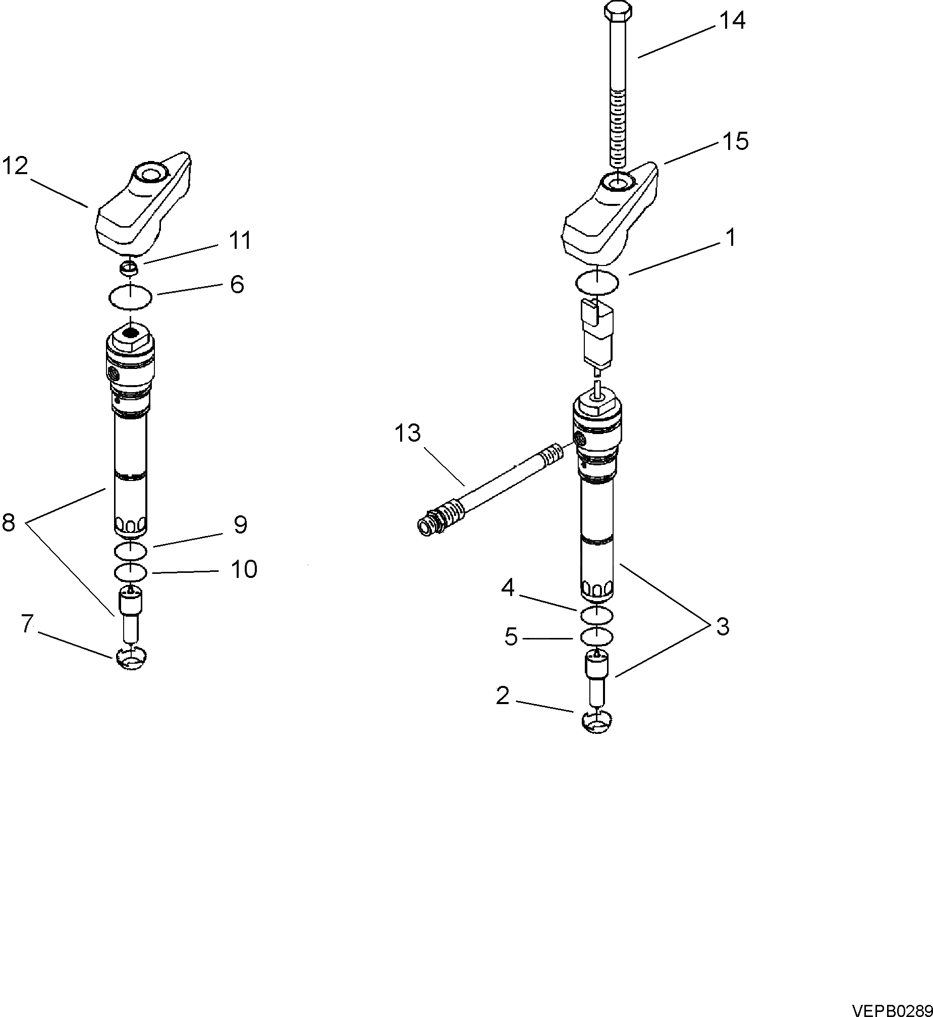 Болт 6216-74-7250  Komatsu
