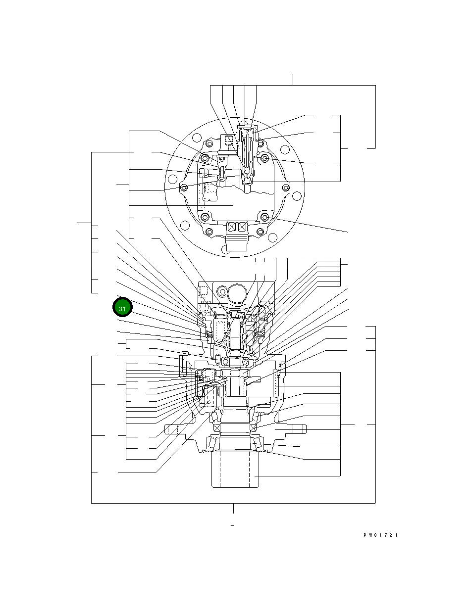 Кольцо YM24376-001000  Komatsu