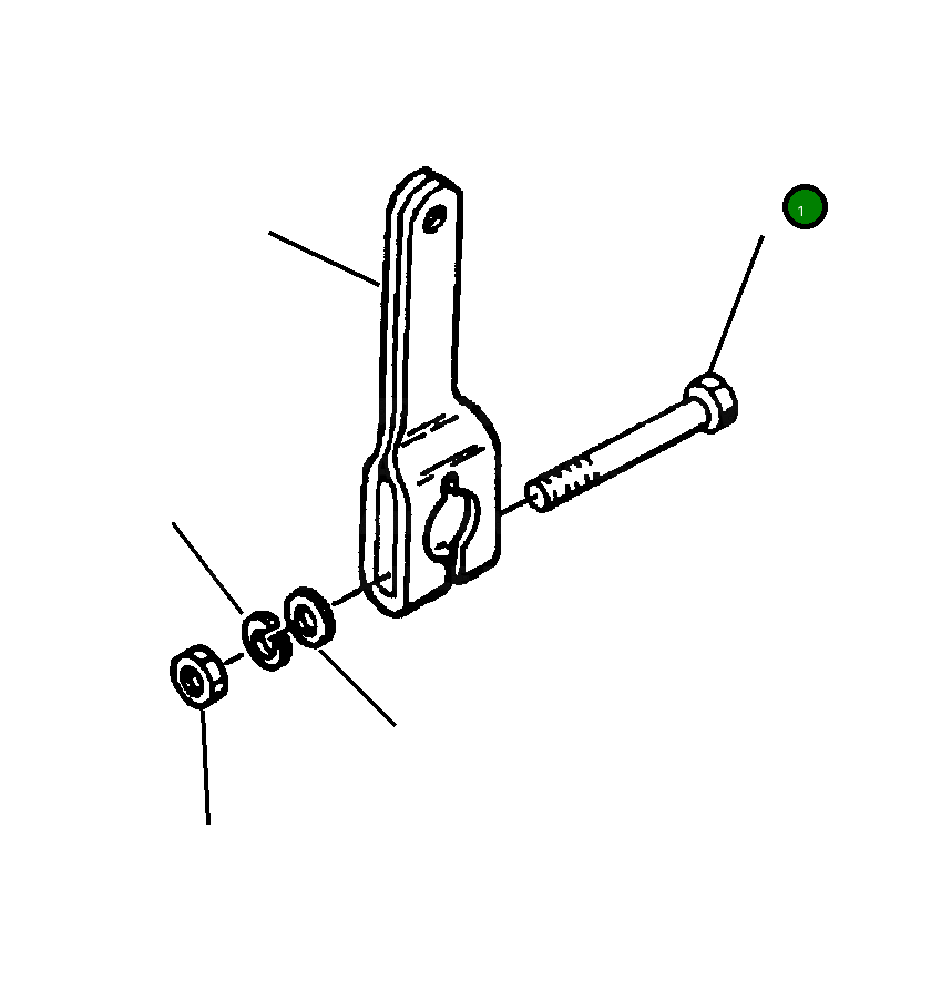 Болт 1238 046 H1 Komatsu
