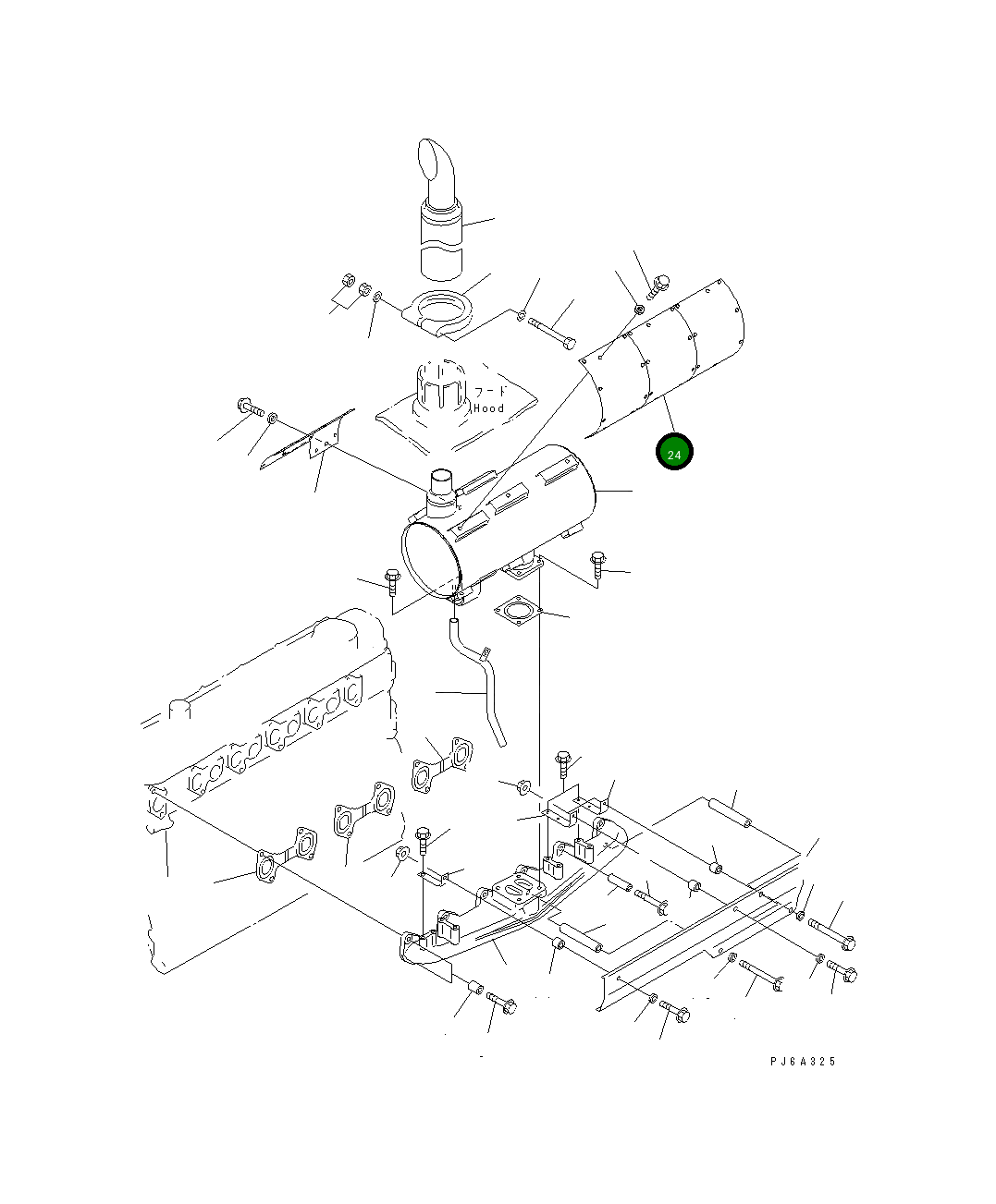 Крышка 6136-11-5820 Komatsu