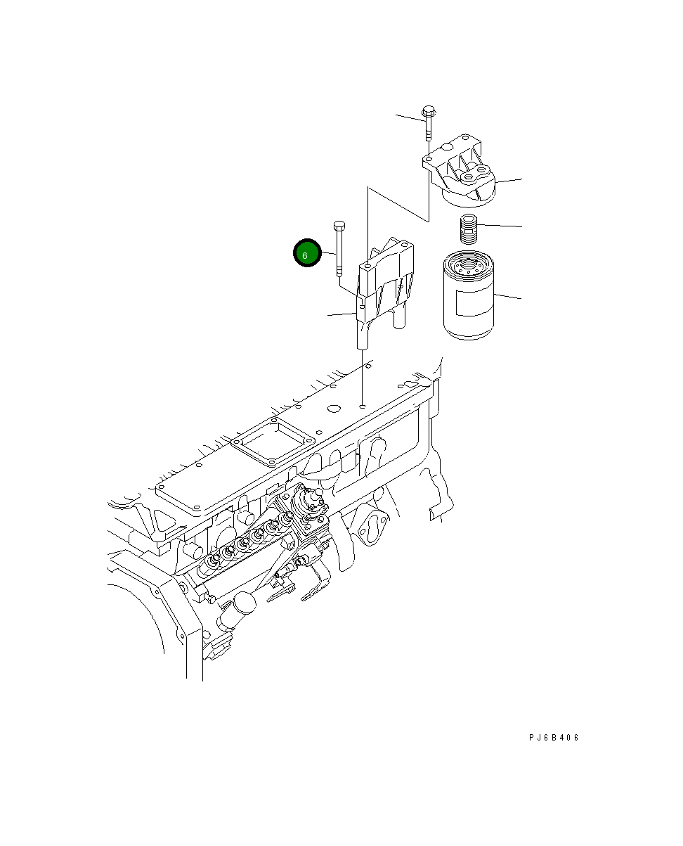 Болт 6742-01-4460 Komatsu