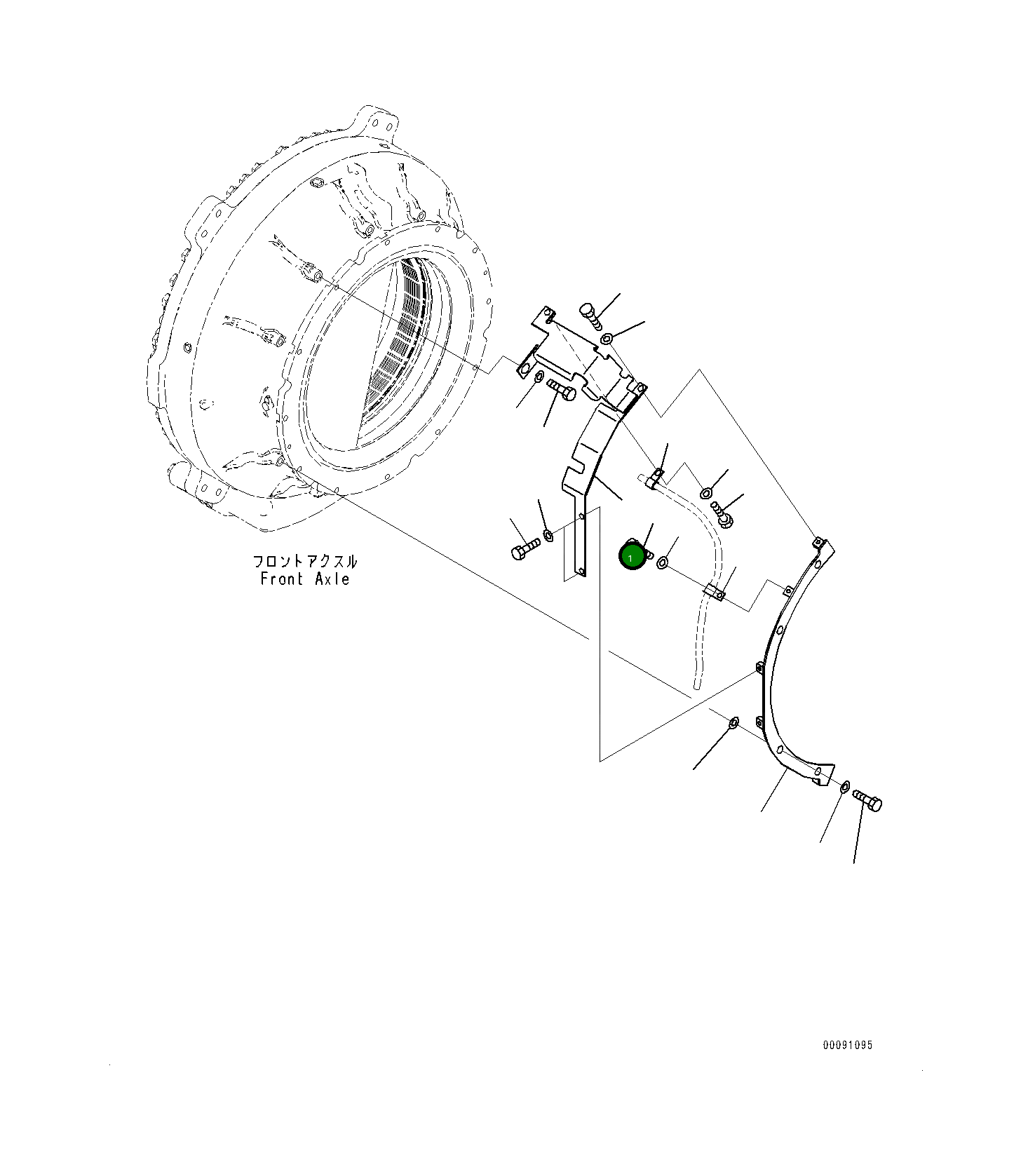 Крышка 561-88-71521 Komatsu