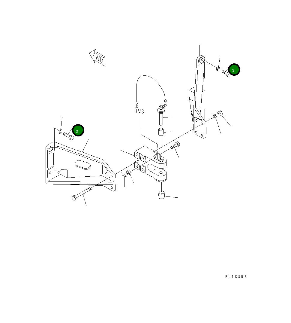 Болт 01010-83385 Komatsu