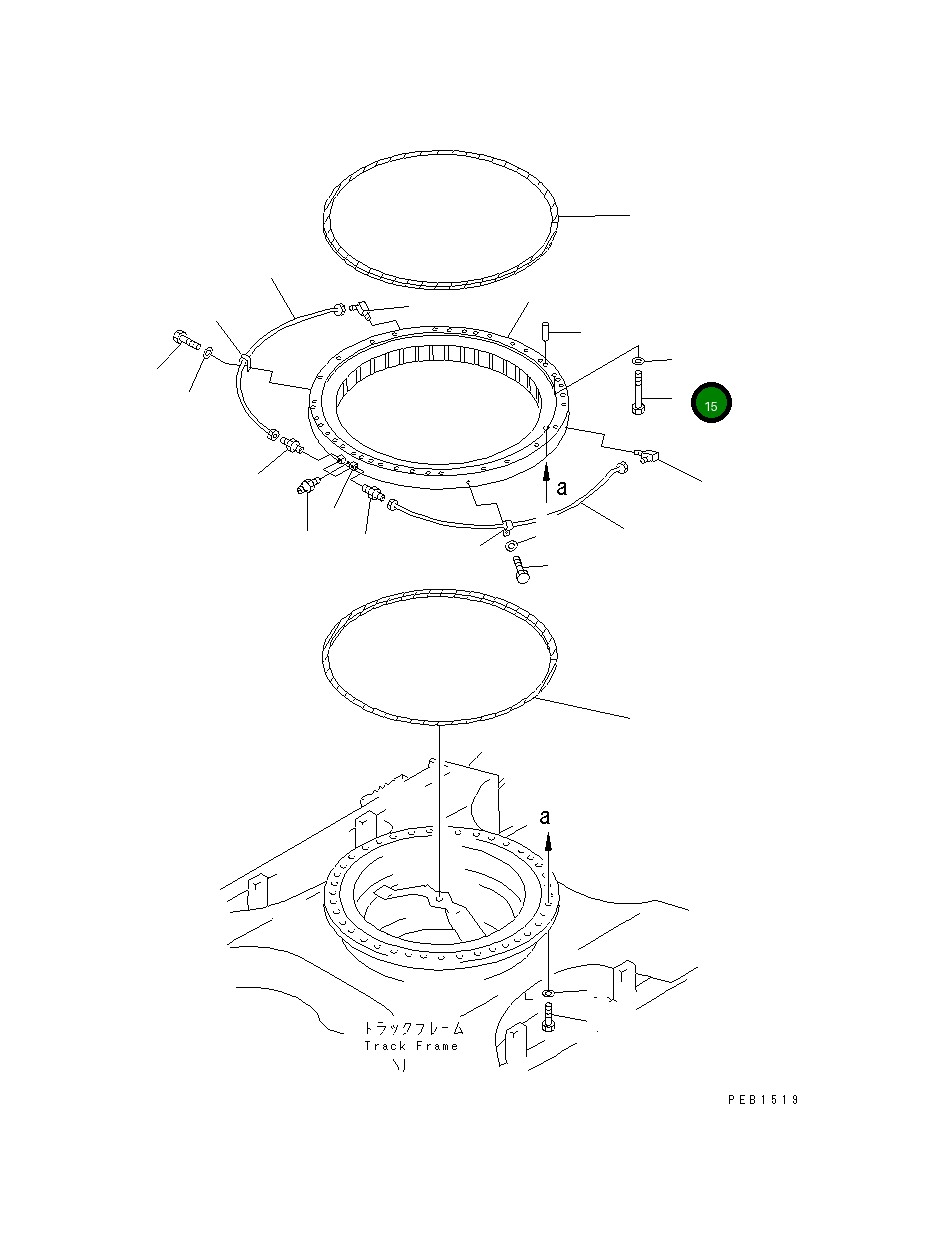 Болт 208-25-61230 Komatsu