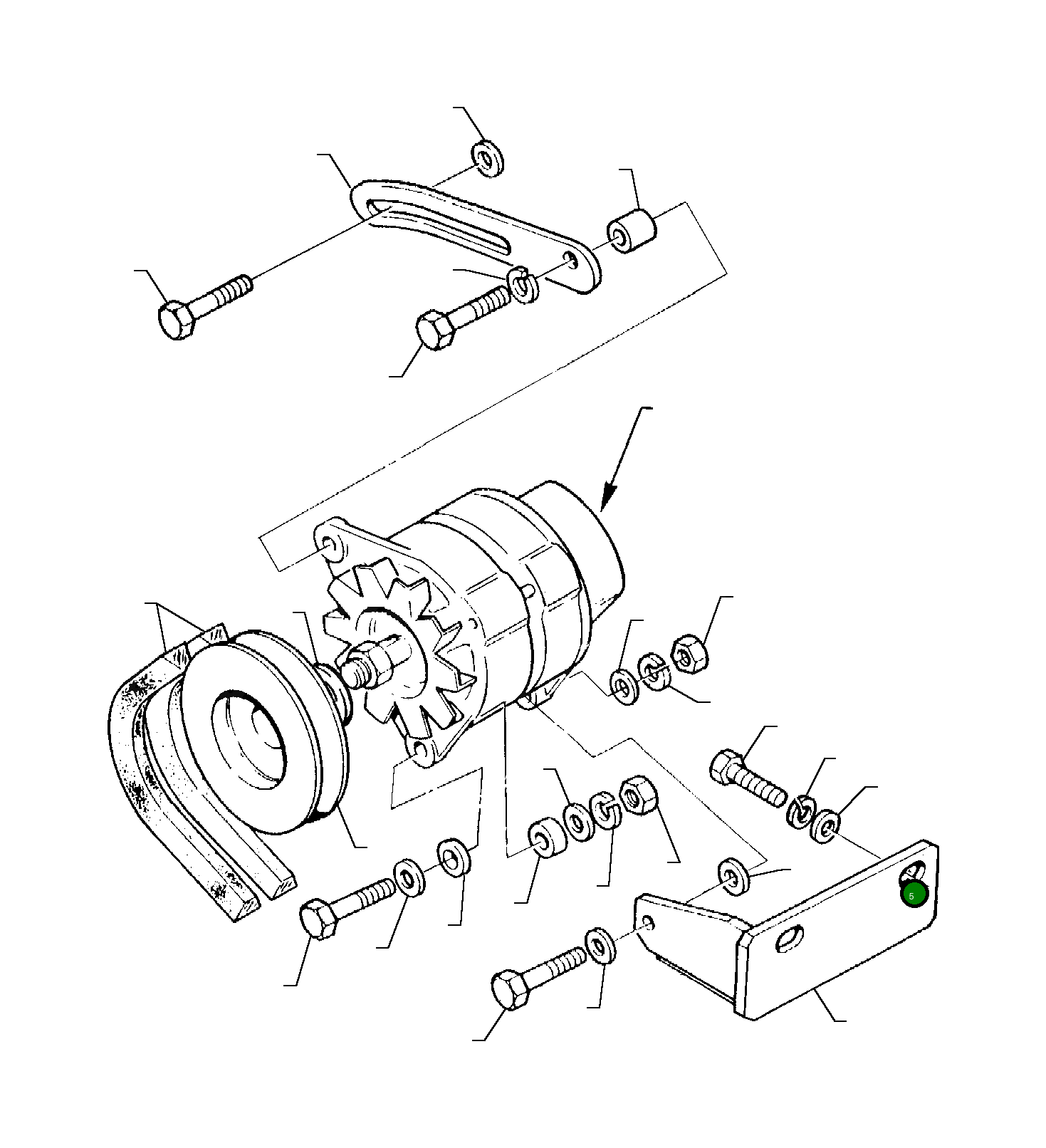 Болт PK0746453  Komatsu