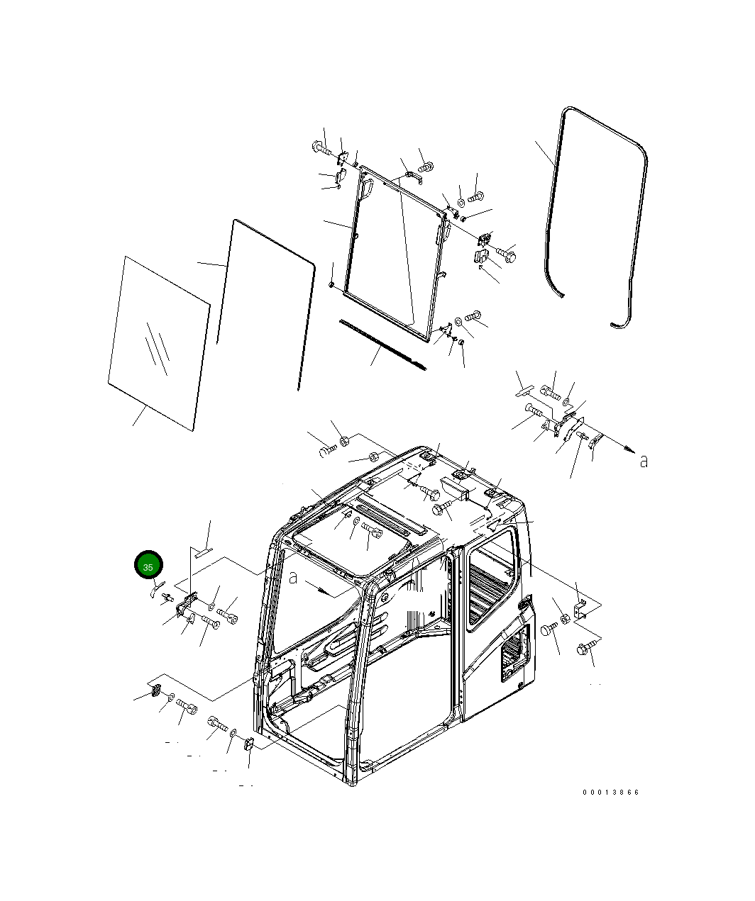 Крышка 20Y-54-53541 Komatsu