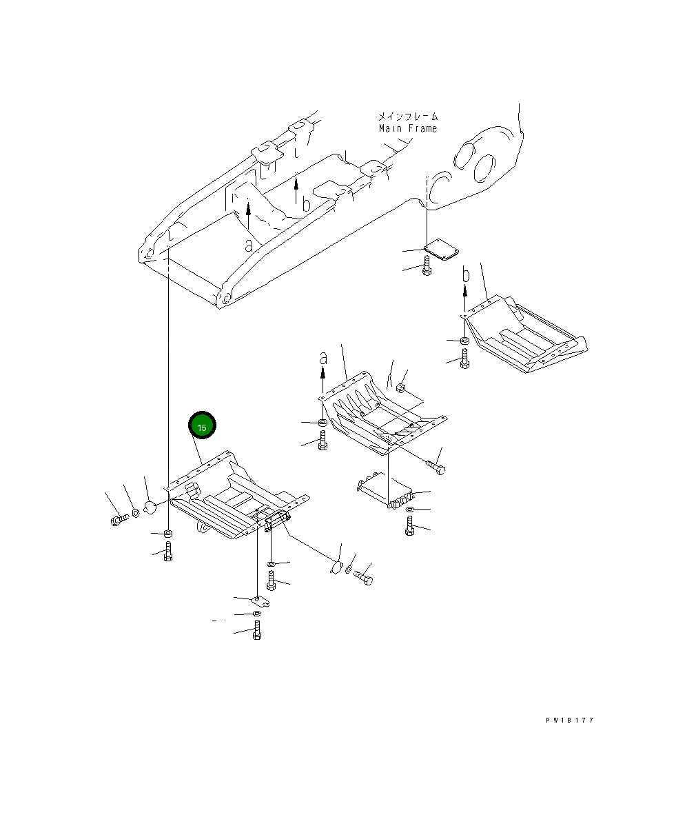 Крышка 195-54-76110 Komatsu