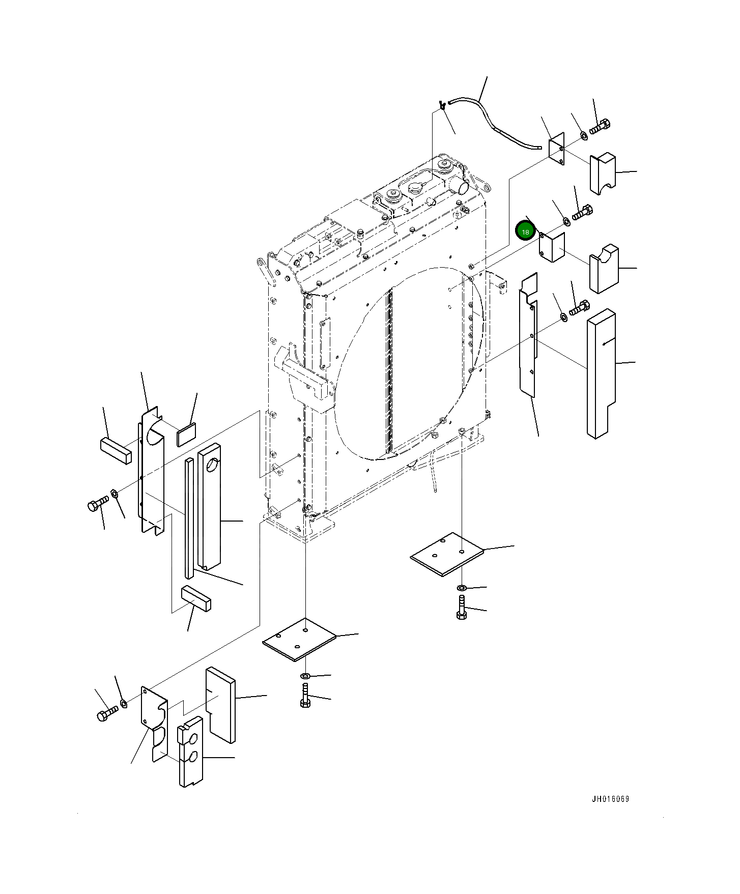 Крышка 208-03-77210  Komatsu