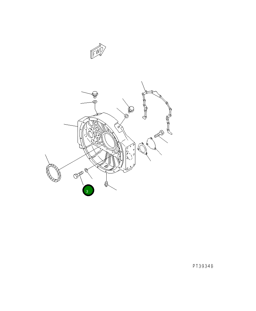 Болт 01010-61865 Komatsu