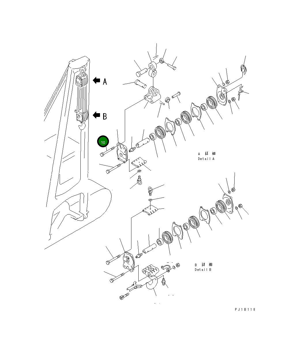 Болт 176-70-11160 Komatsu