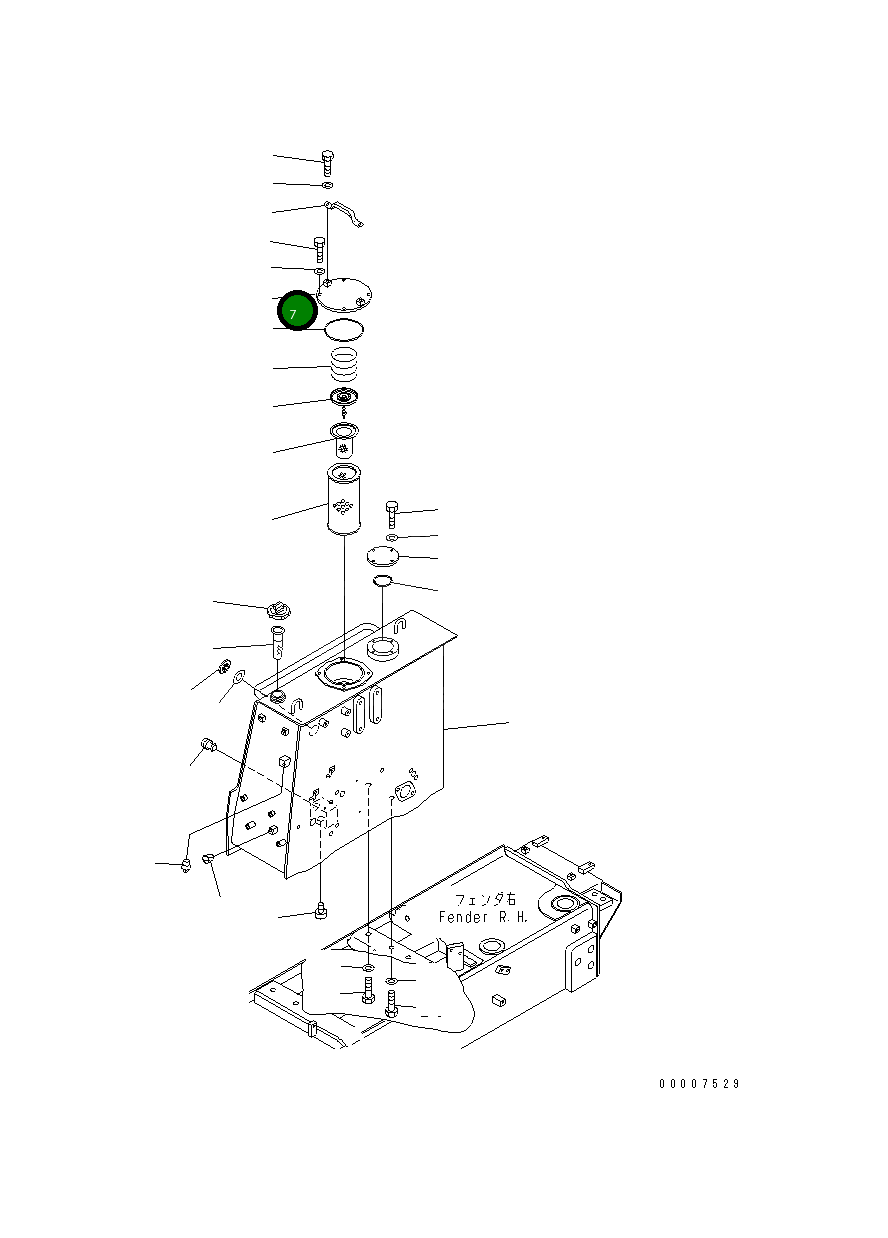 Крышка 195-60-41751 Komatsu
