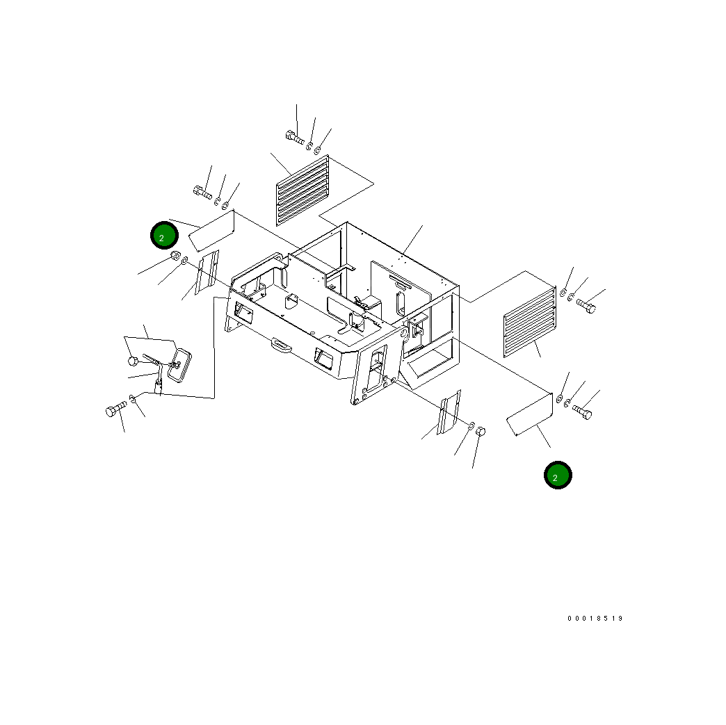 Крышка 266-51-96720 Komatsu