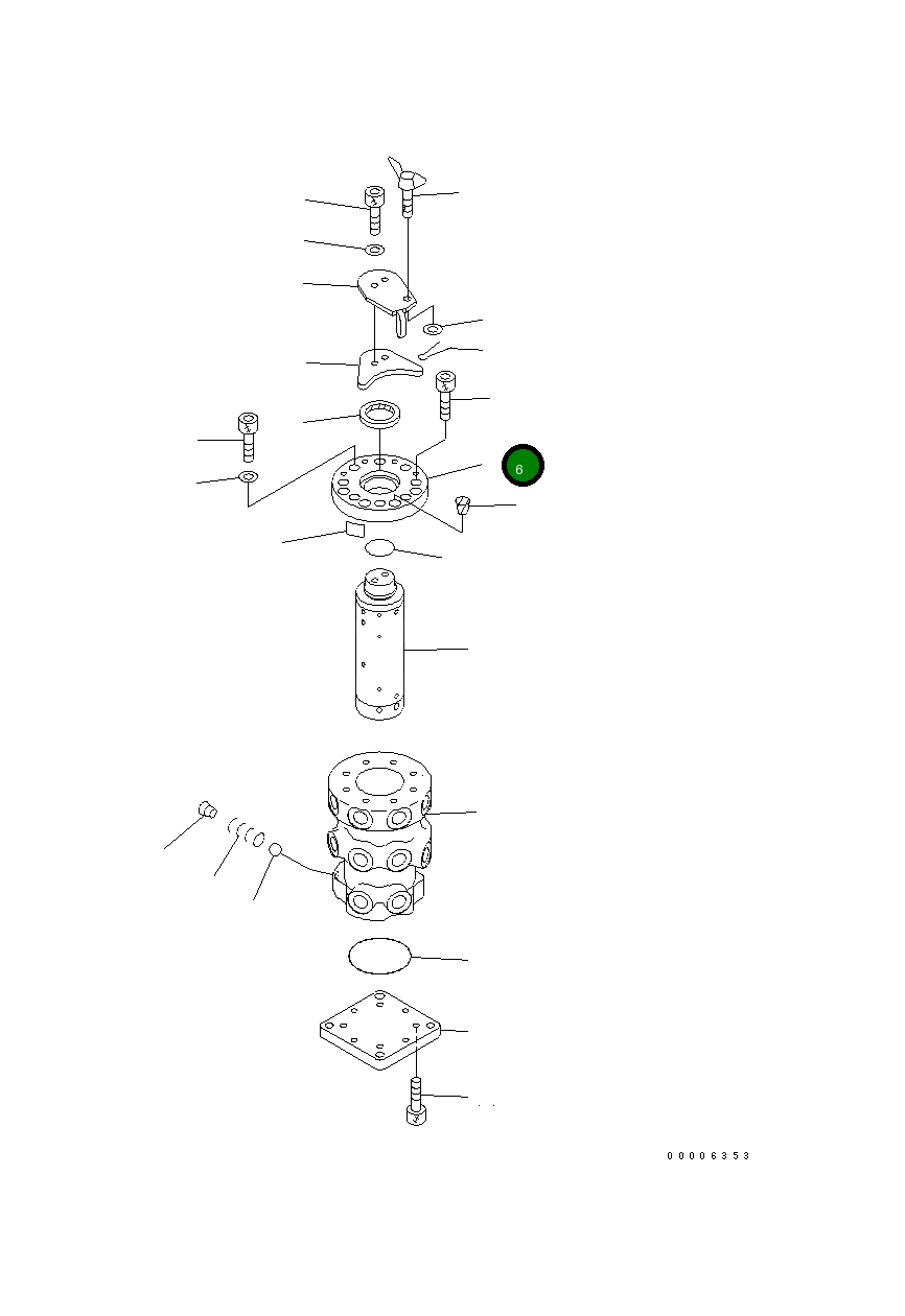 Крышка 21U-62-34690  Komatsu
