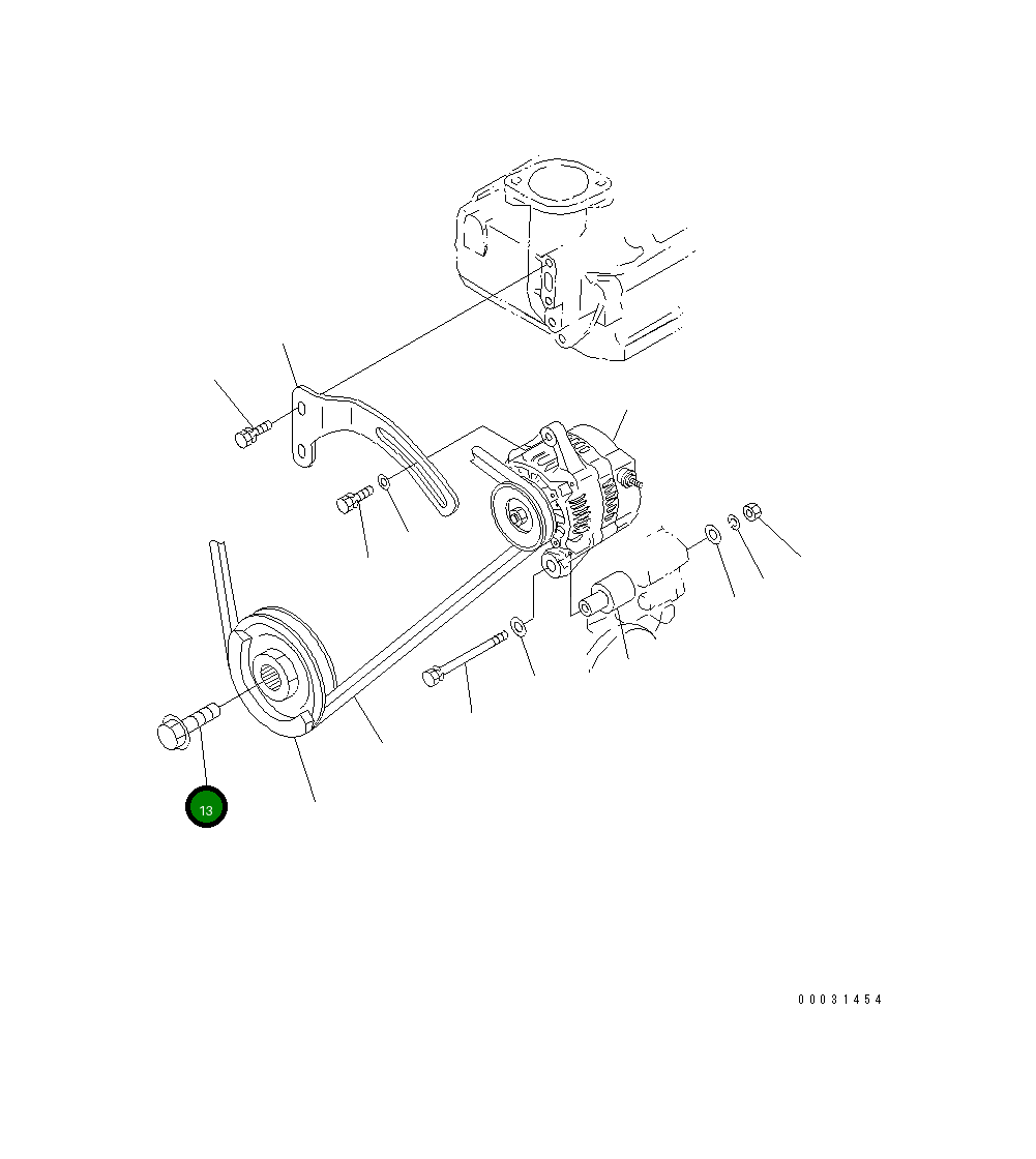Болт KT15881-9103-0  Komatsu