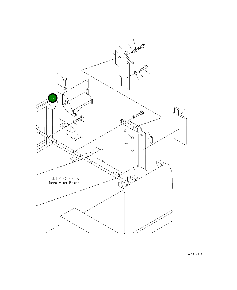 Крышка 203-54-66140 Komatsu