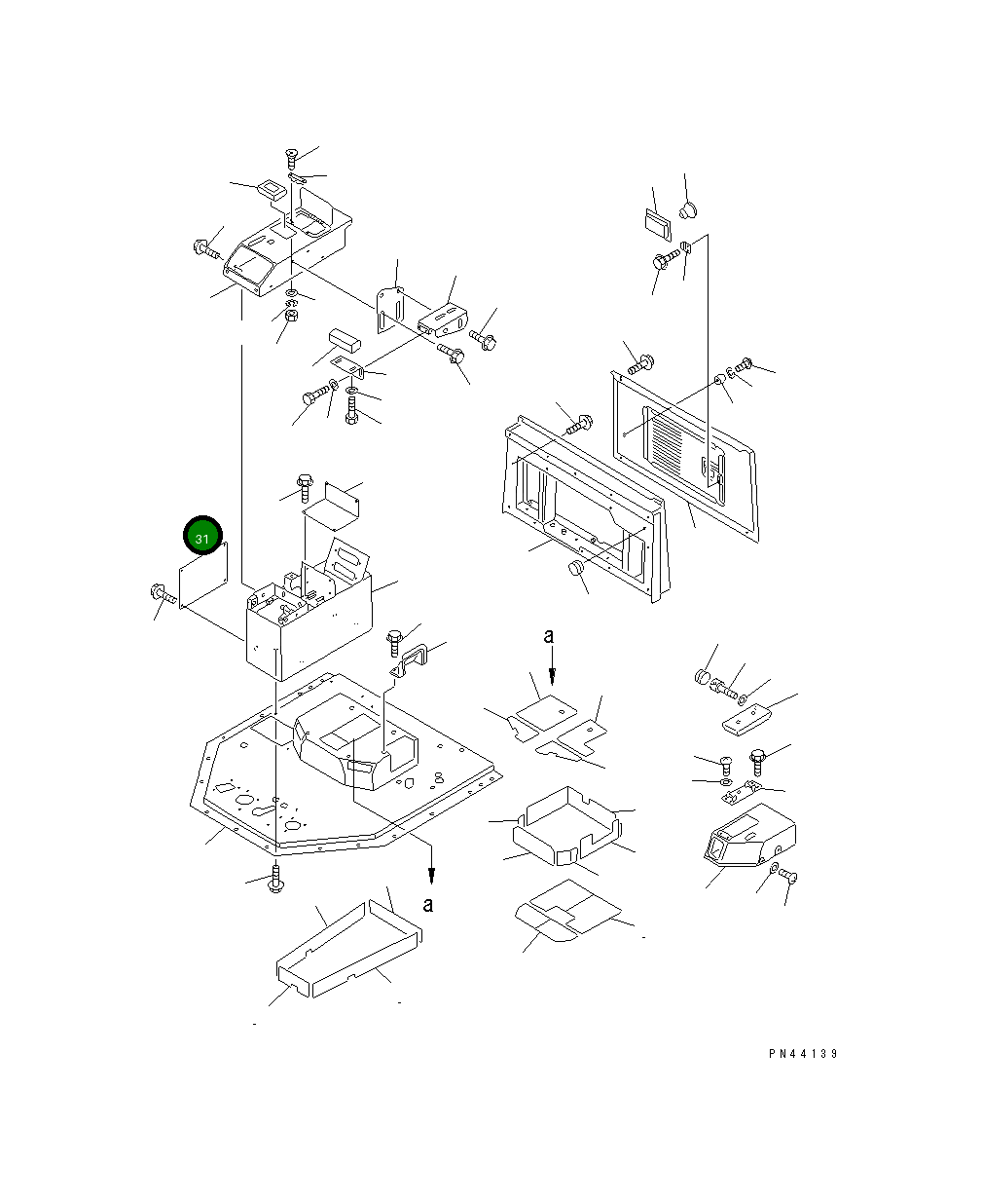Крышка 427-54-12831  Komatsu