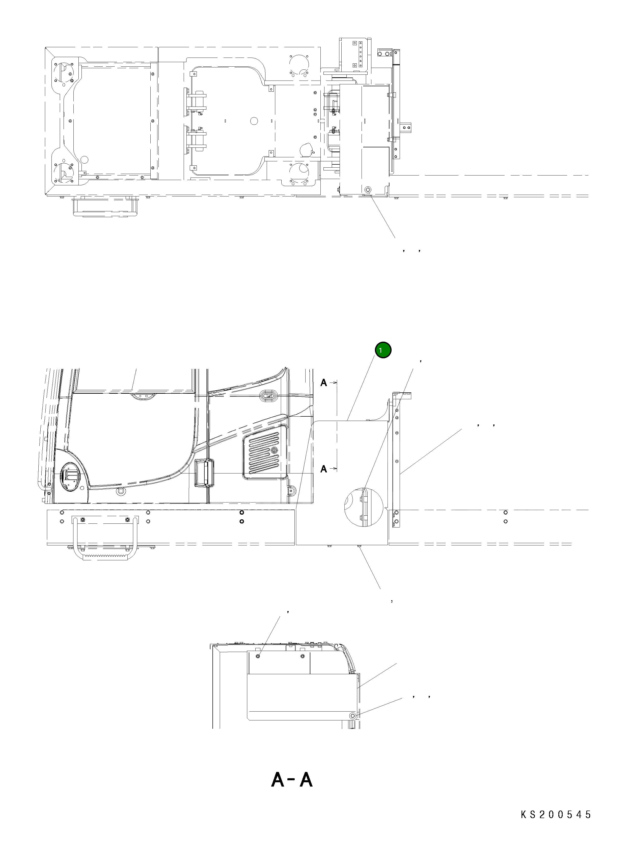 Крышка 206-54-KA421 Komatsu