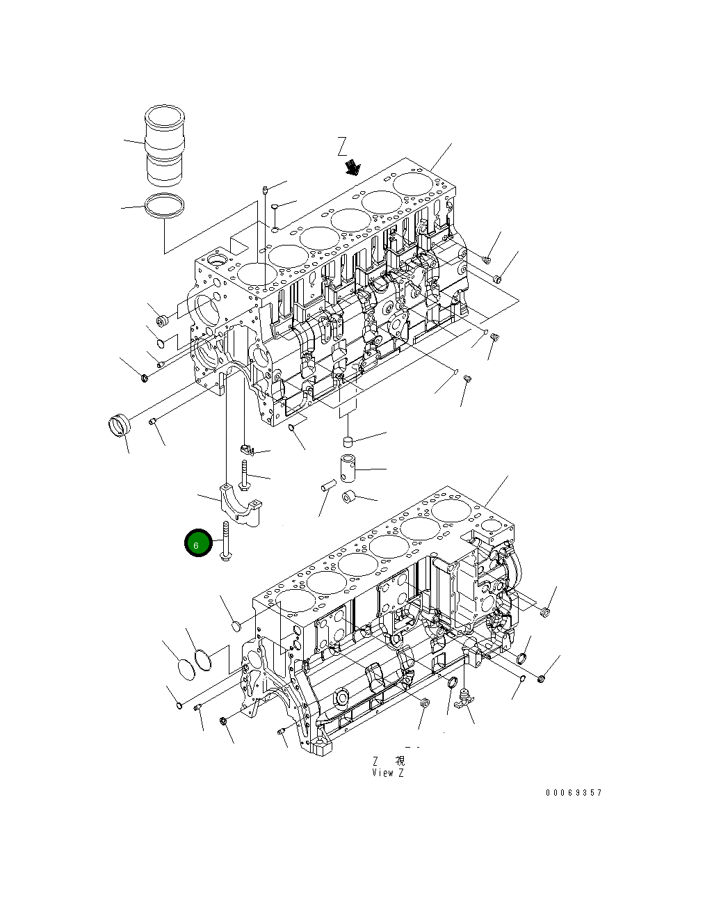 Болт 6741-21-1140 Komatsu