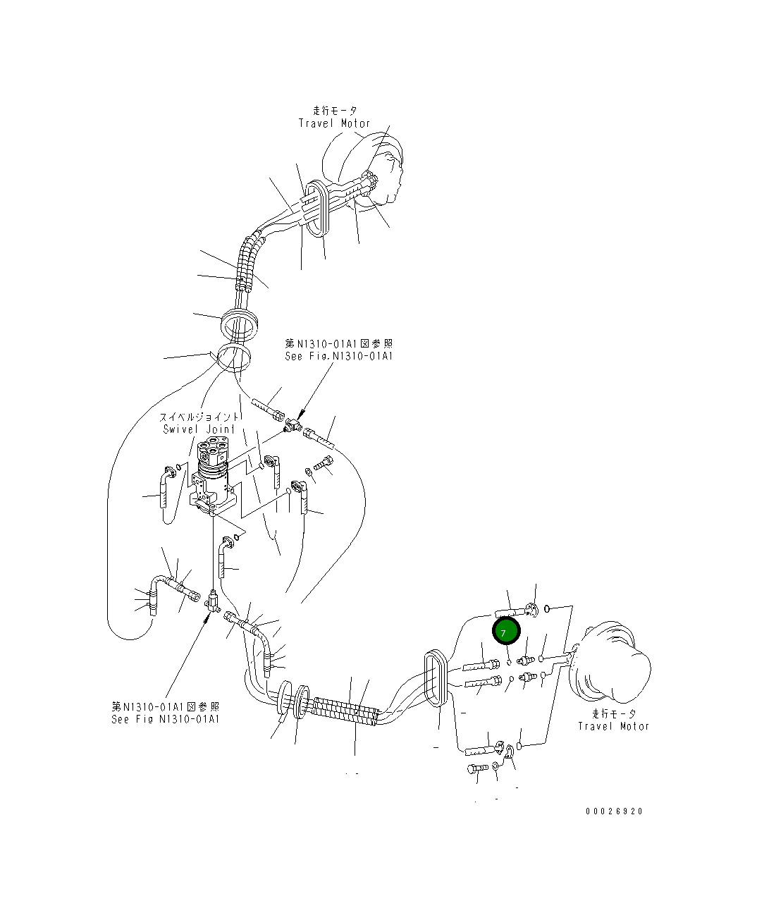 Кольцо уплотнительное (O-Ring) 02896-51015  Komatsu