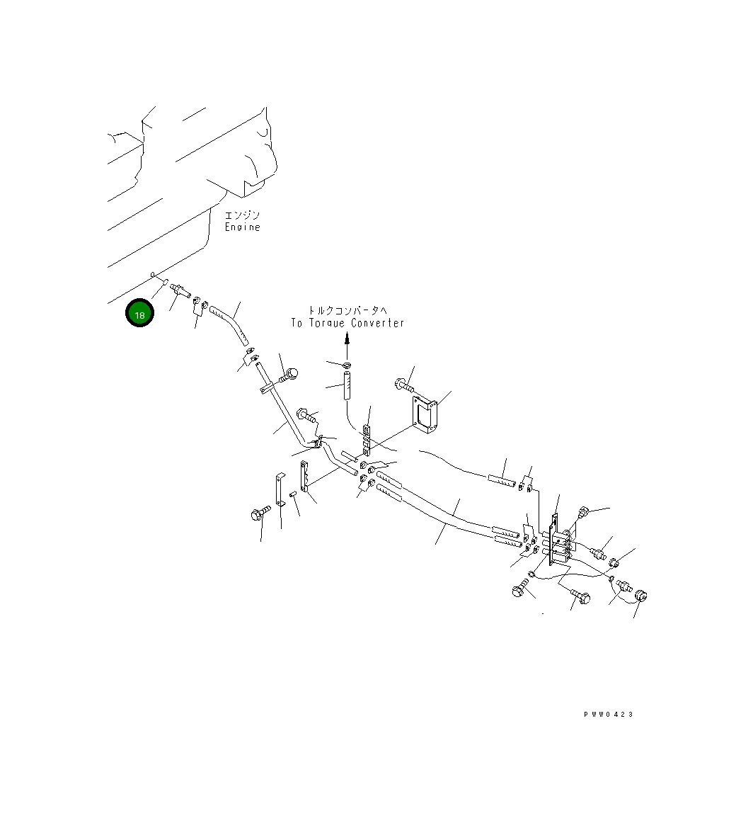 Кольцо уплотнительное (O-Ring) 42C-04-13470 Komatsu
