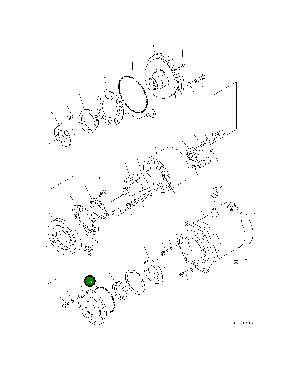 Кольцо уплотнительное (O-Ring) STDW0003B125 Komatsu