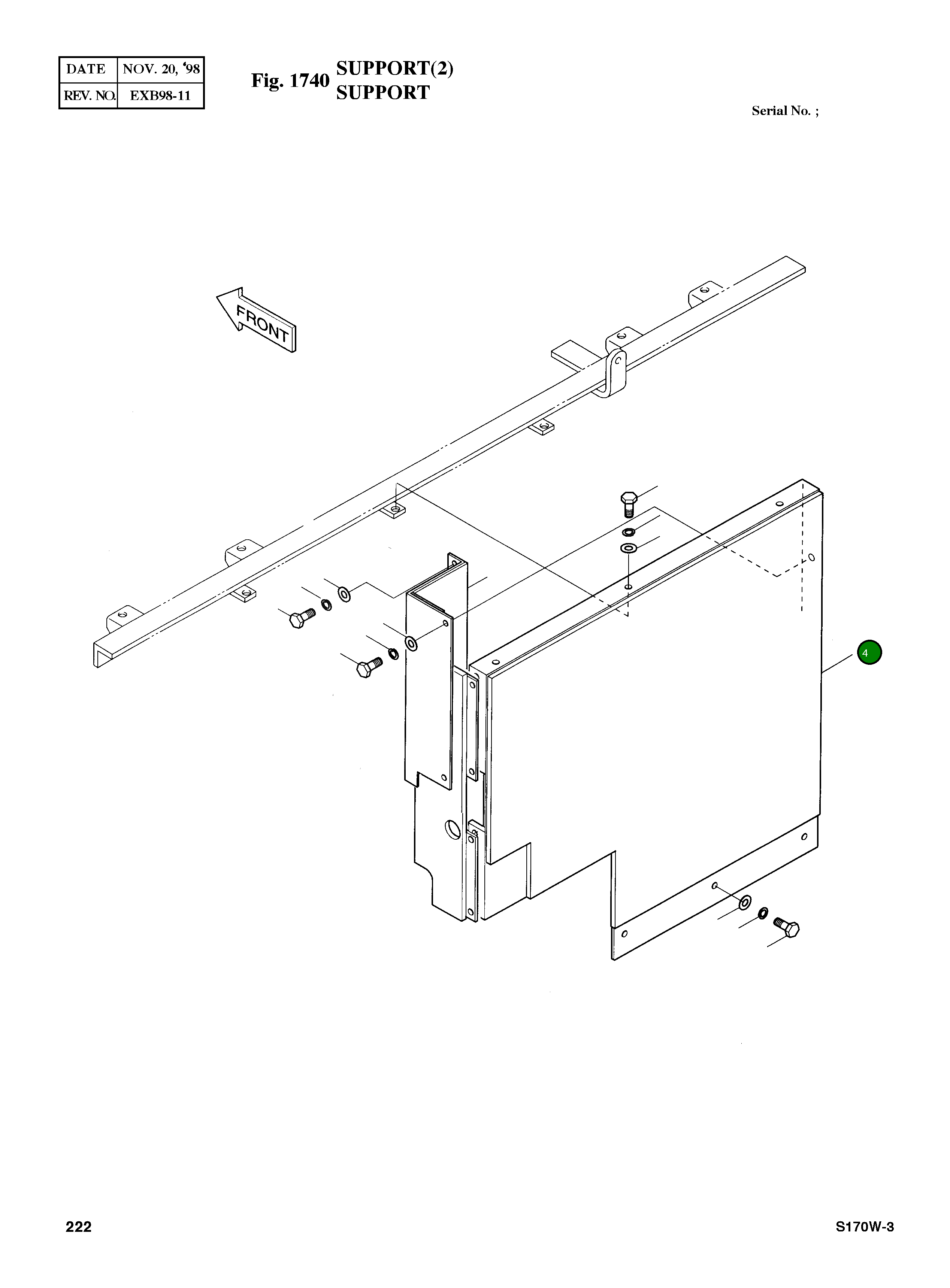 Крышка 2621-2703E Komatsu