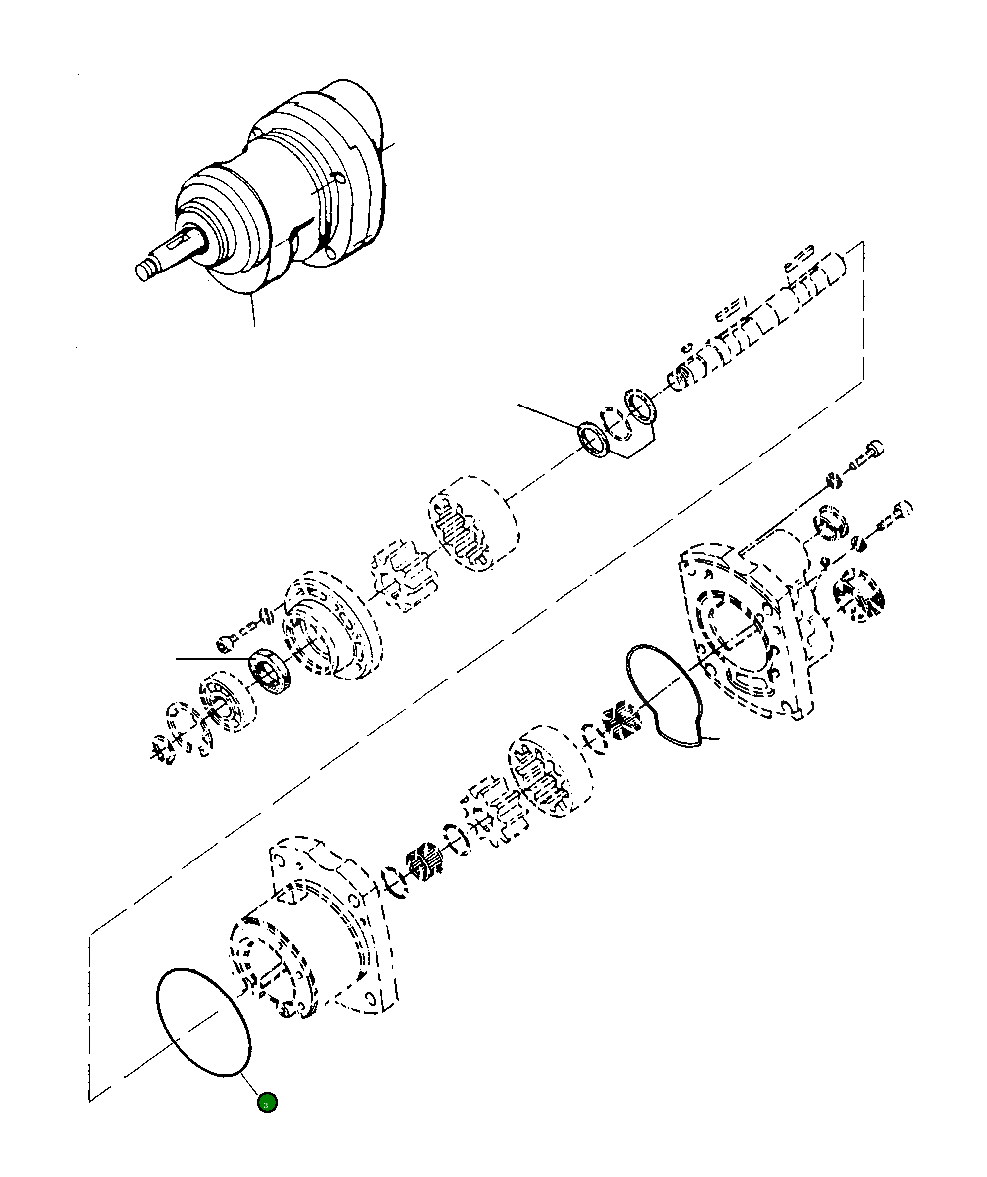 Кольцо уплотнительное (O-Ring) 3235621M1  Komatsu