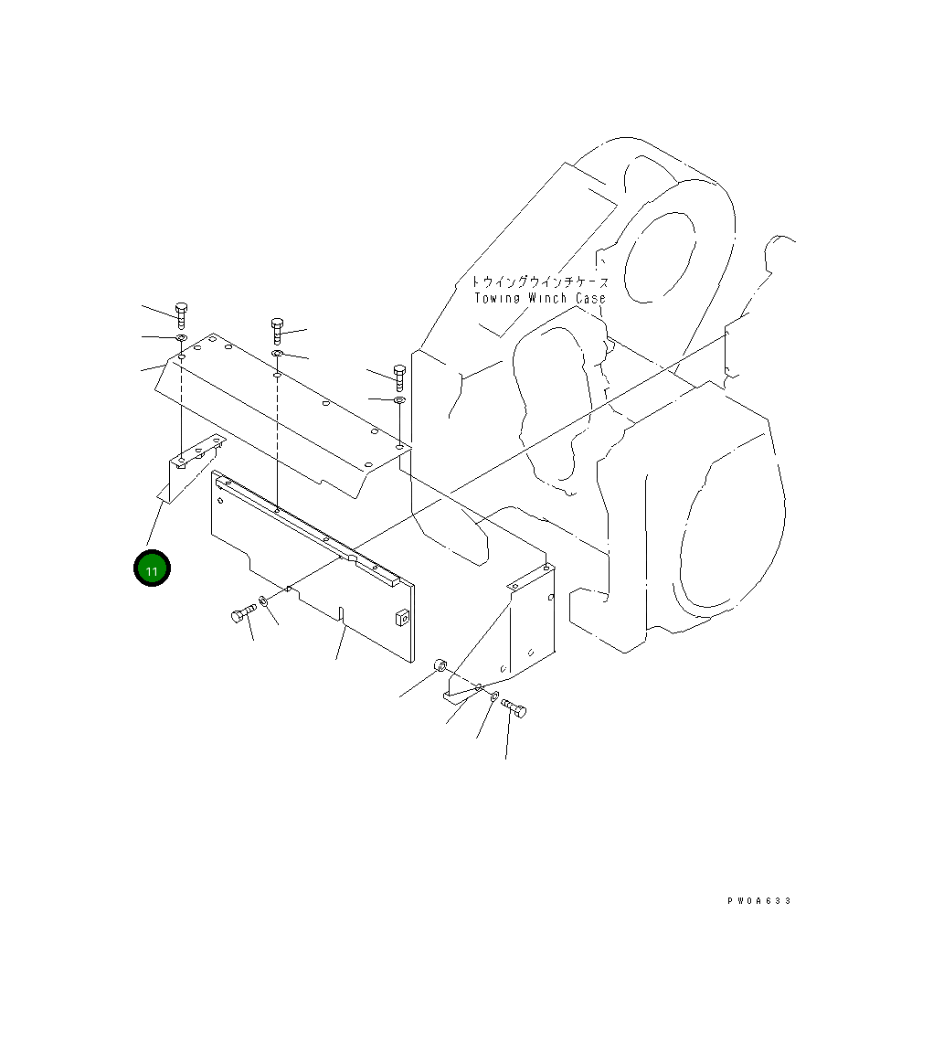 Крышка 134-960-6350 Komatsu