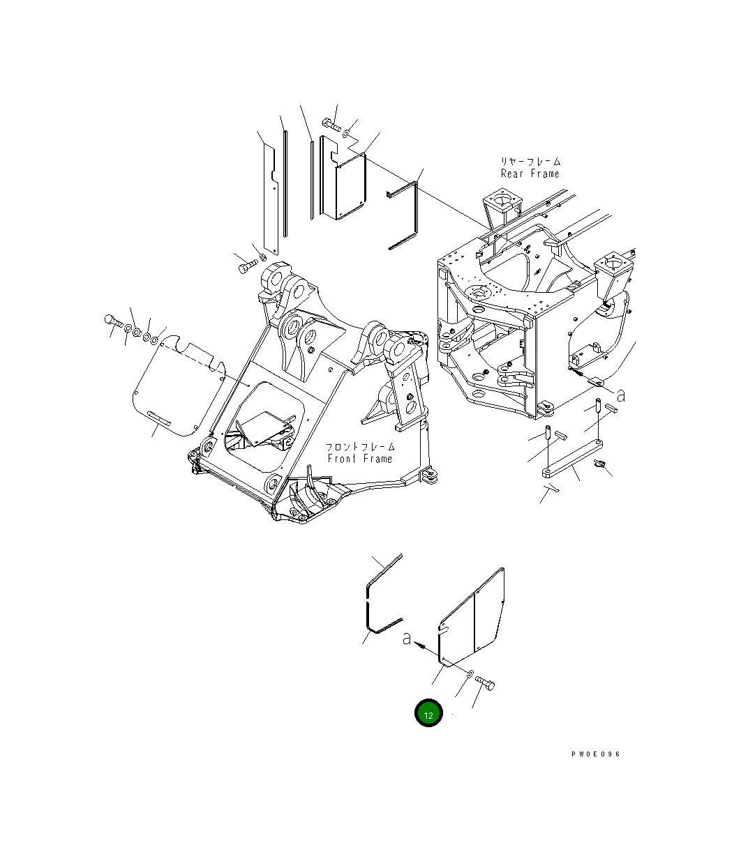 Крышка 421-S95-5170 Komatsu