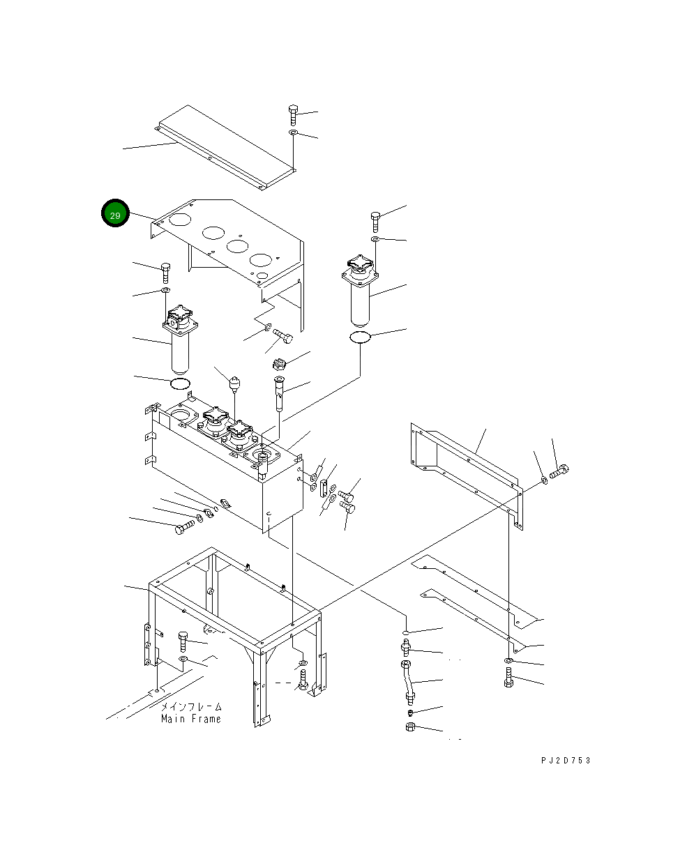 Крышка 263-95-31170 Komatsu