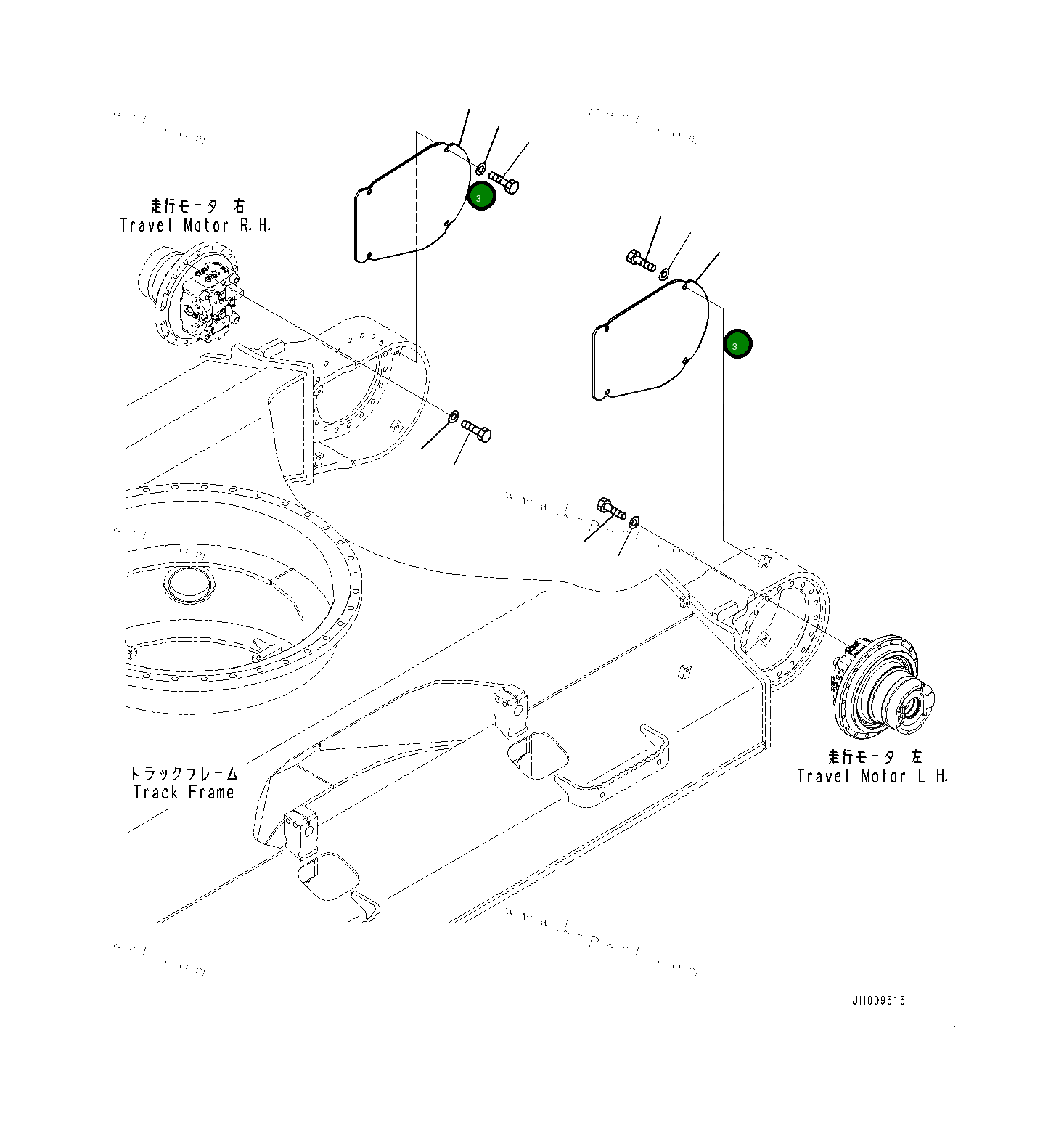 Крышка 20Y3044191 Komatsu