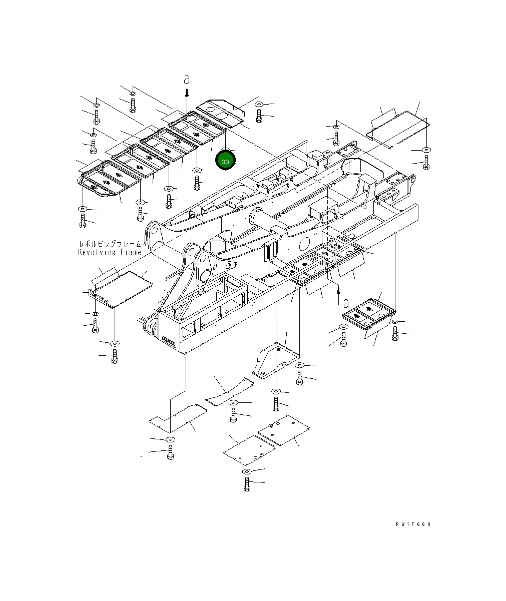 Крышка 21T-54-67780 Komatsu