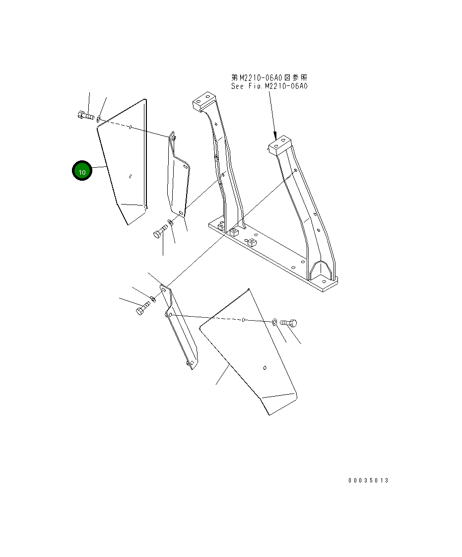 Крышка 14X-54-31630 Komatsu