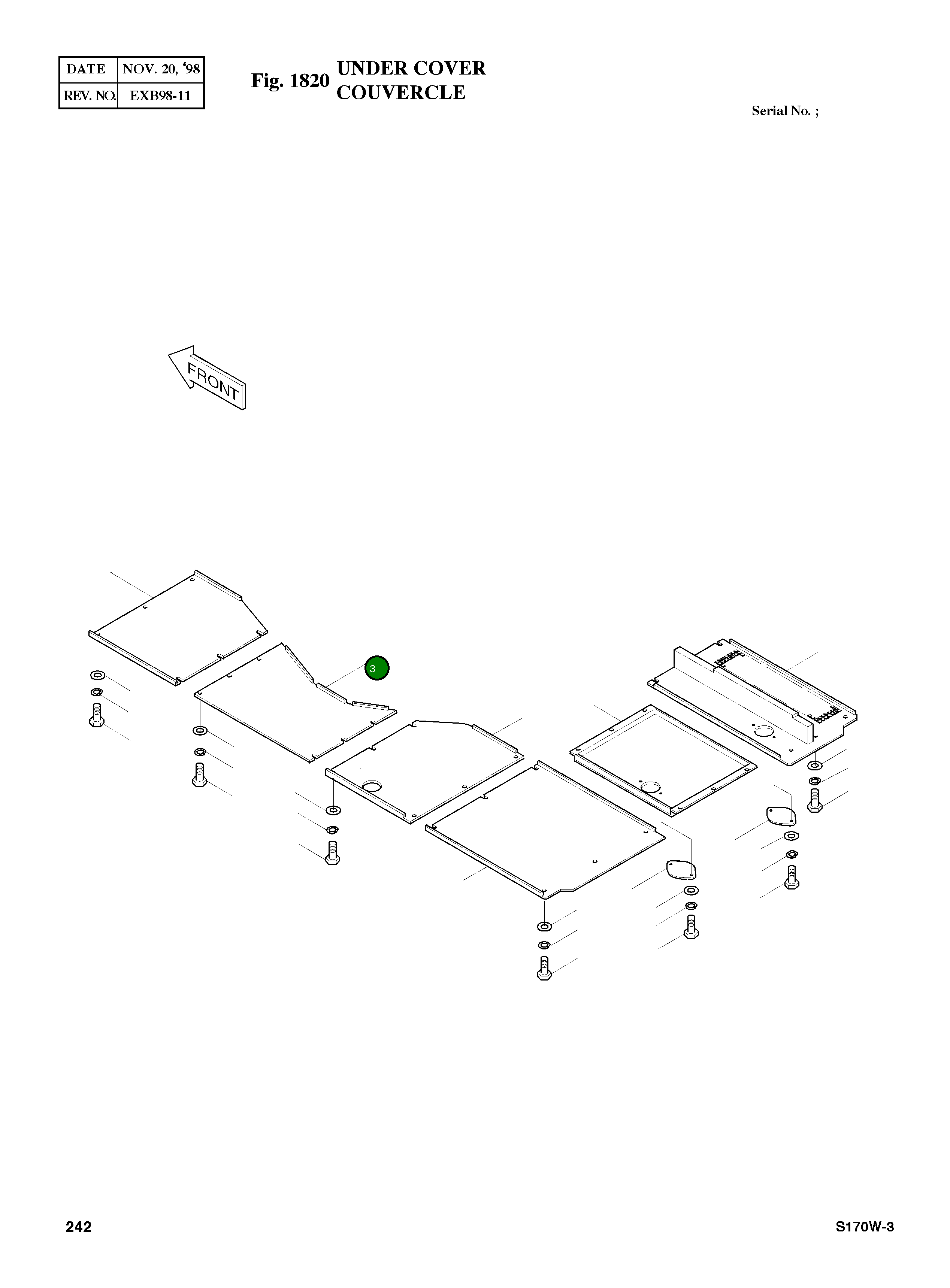 Крышка 2621-4361 Komatsu
