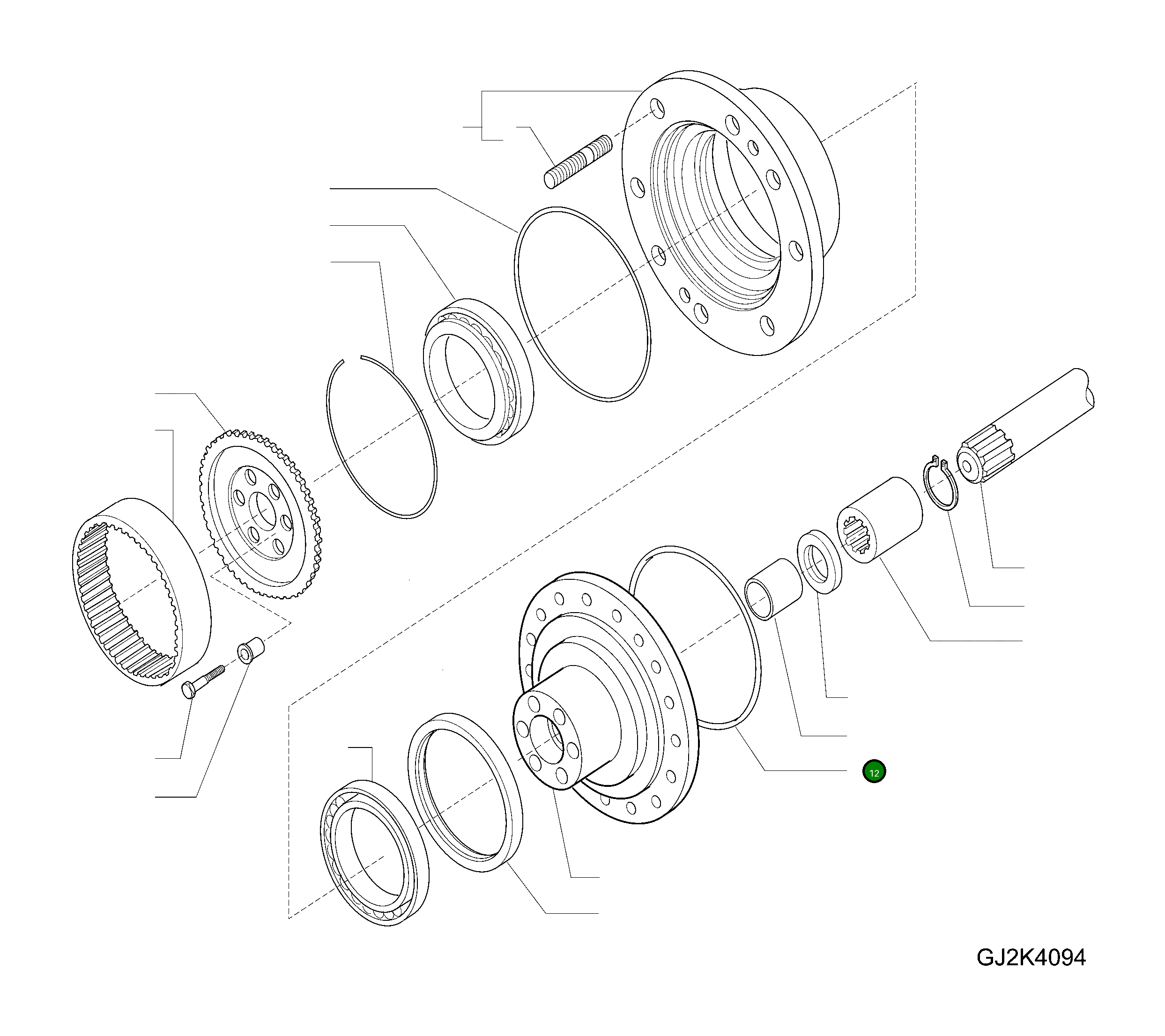 Кольцо уплотнительное (O-Ring) 42T-22-H0P97 Komatsu