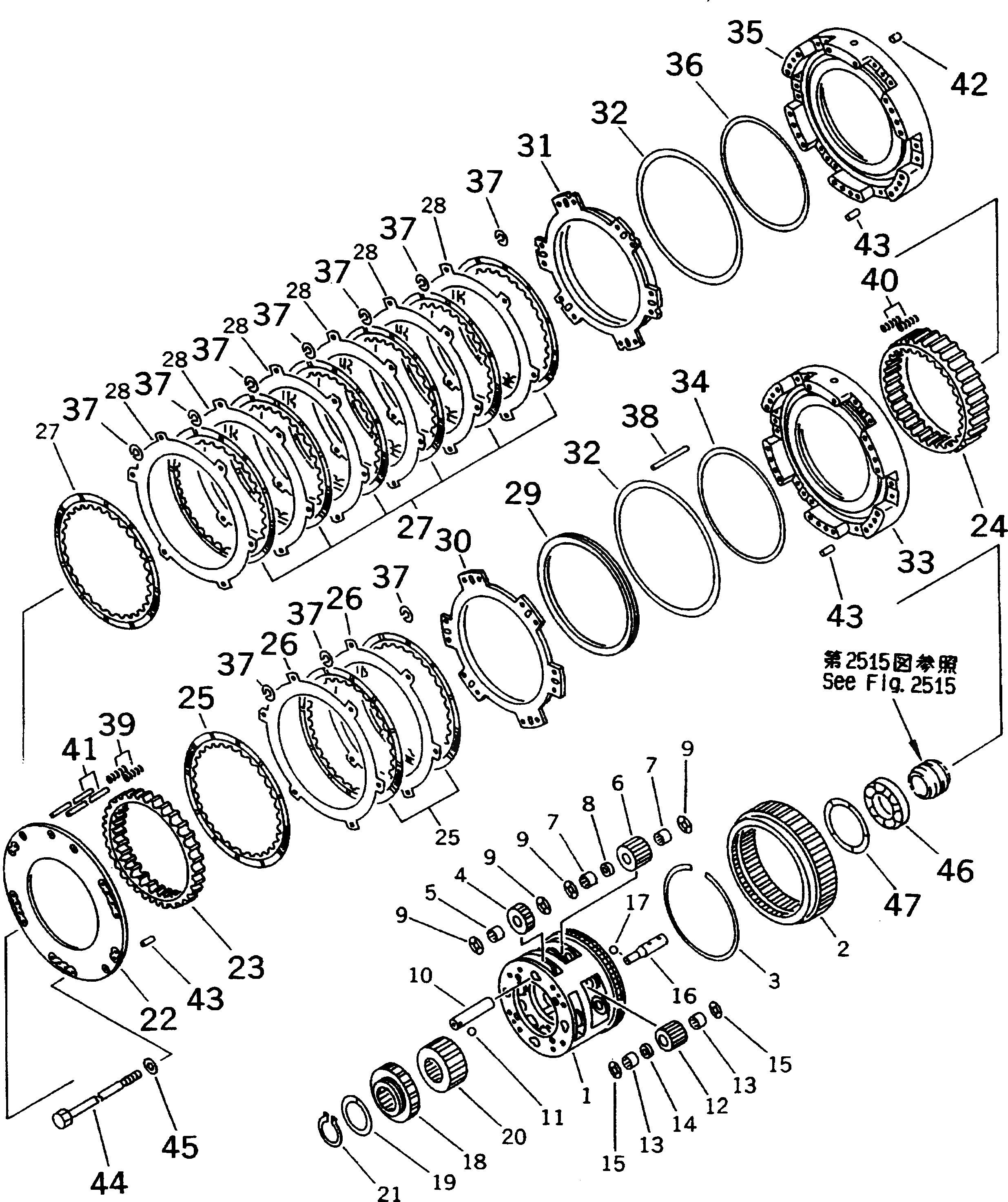 Болт 561-15-51290  Komatsu