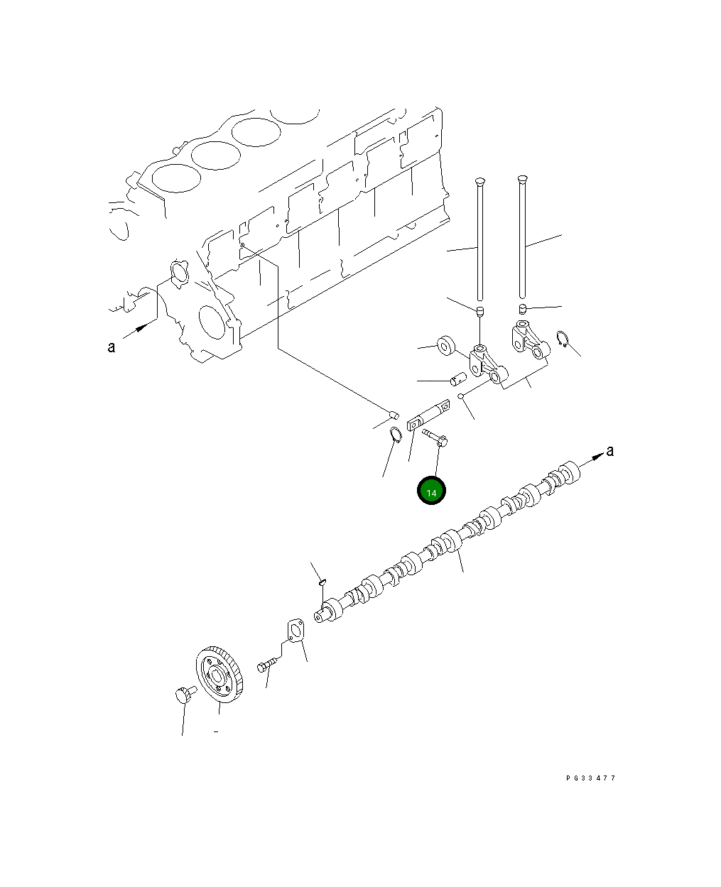 Болт 6150-41-2450 Komatsu