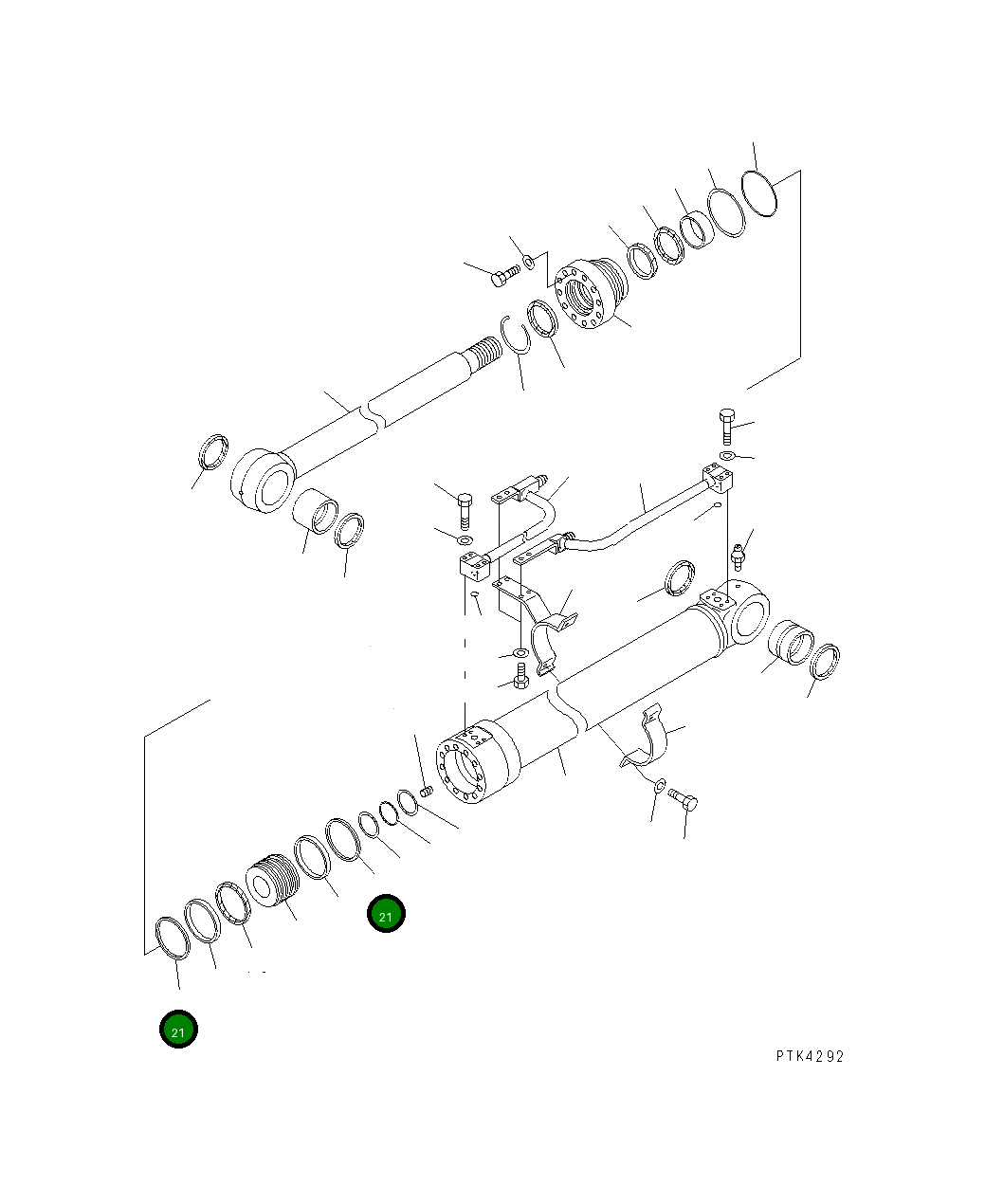 Кольцо 707-44-10911 Komatsu