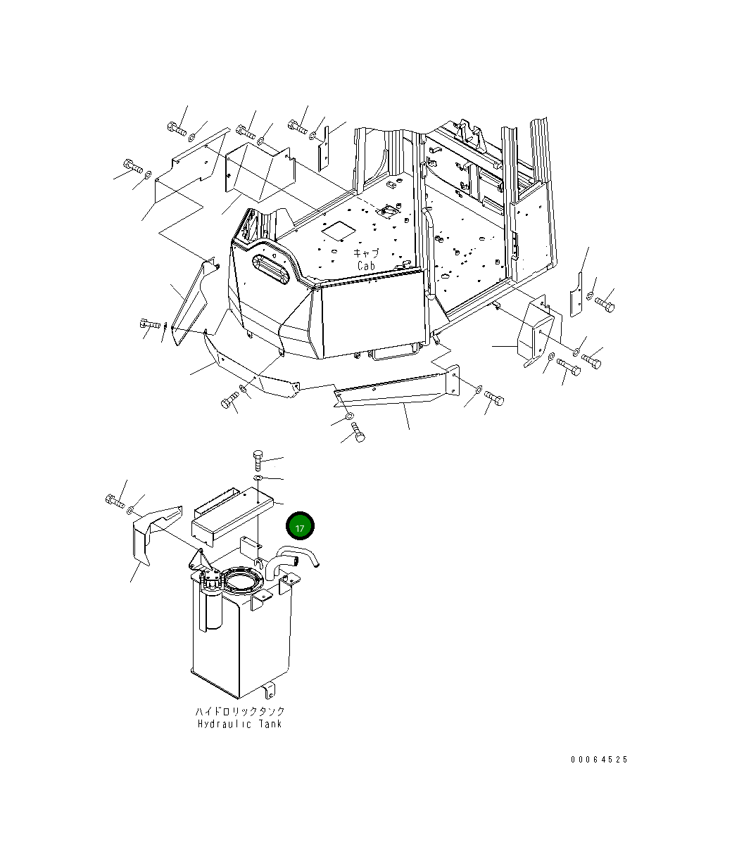 Крышка 418-54-44380 Komatsu