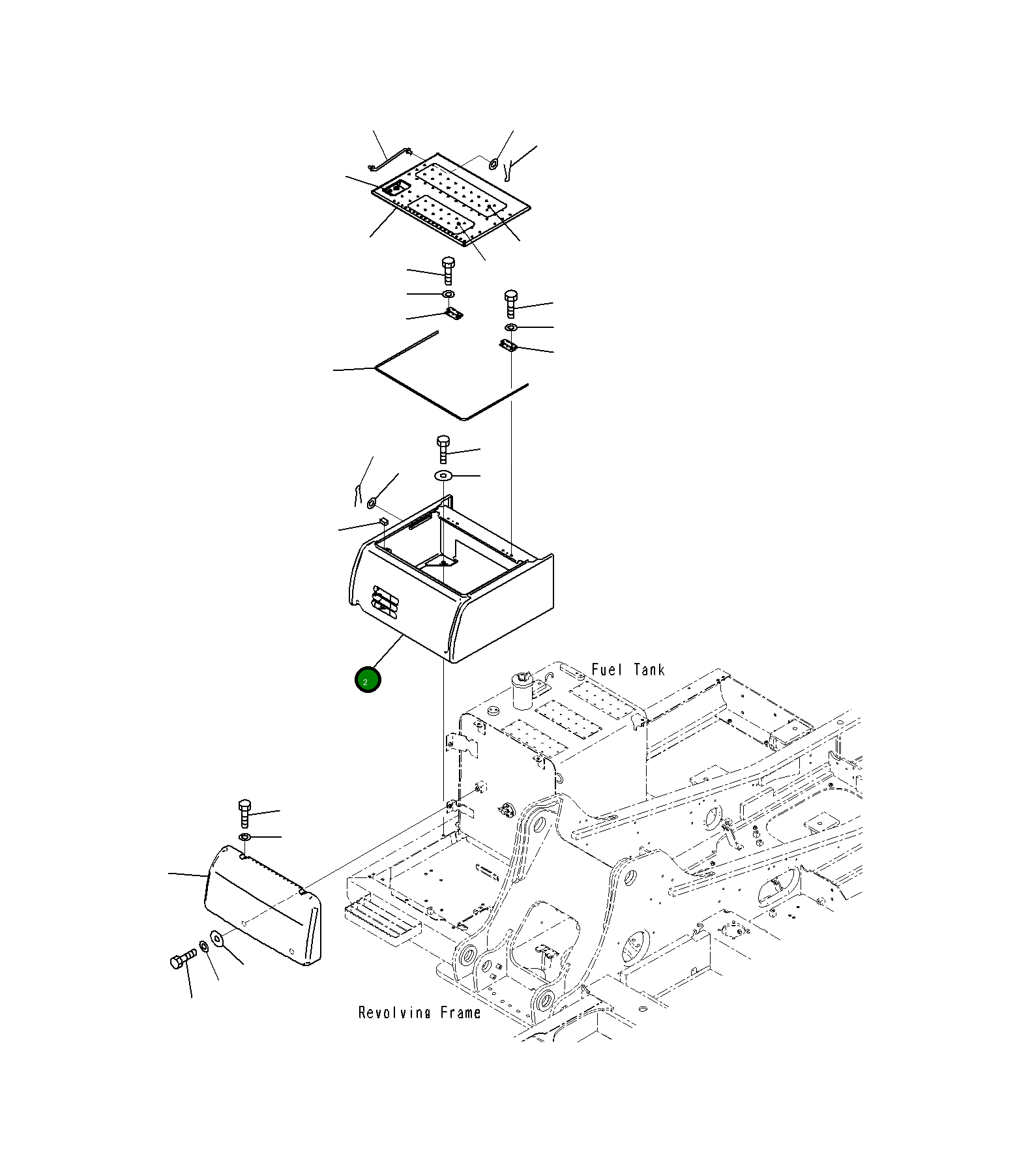 Крышка 20Y-54-74122 Komatsu