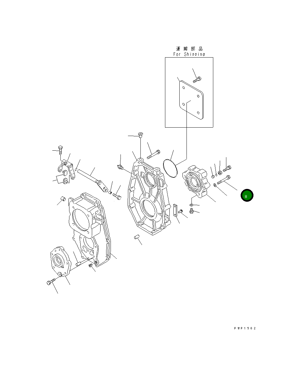 Болт 20E-14-K1240 Komatsu